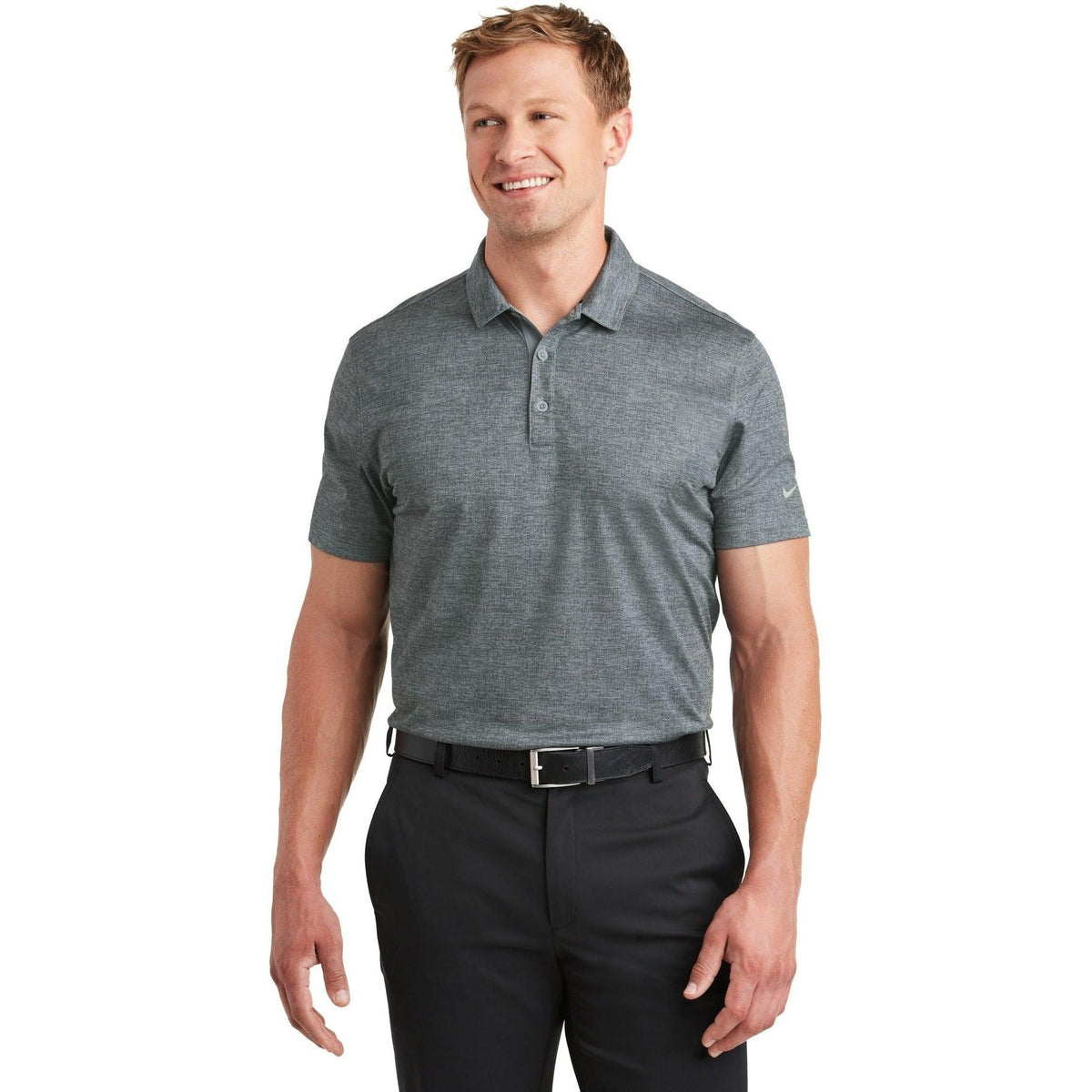no-logo NIKE Dri-FIT Crosshatch Polo-Active-Nike-Thread Logic