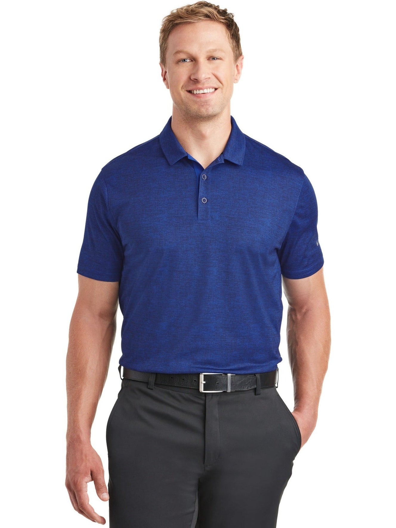 no-logo NIKE Dri-FIT Crosshatch Polo-Regular-NIKE-Thread Logic