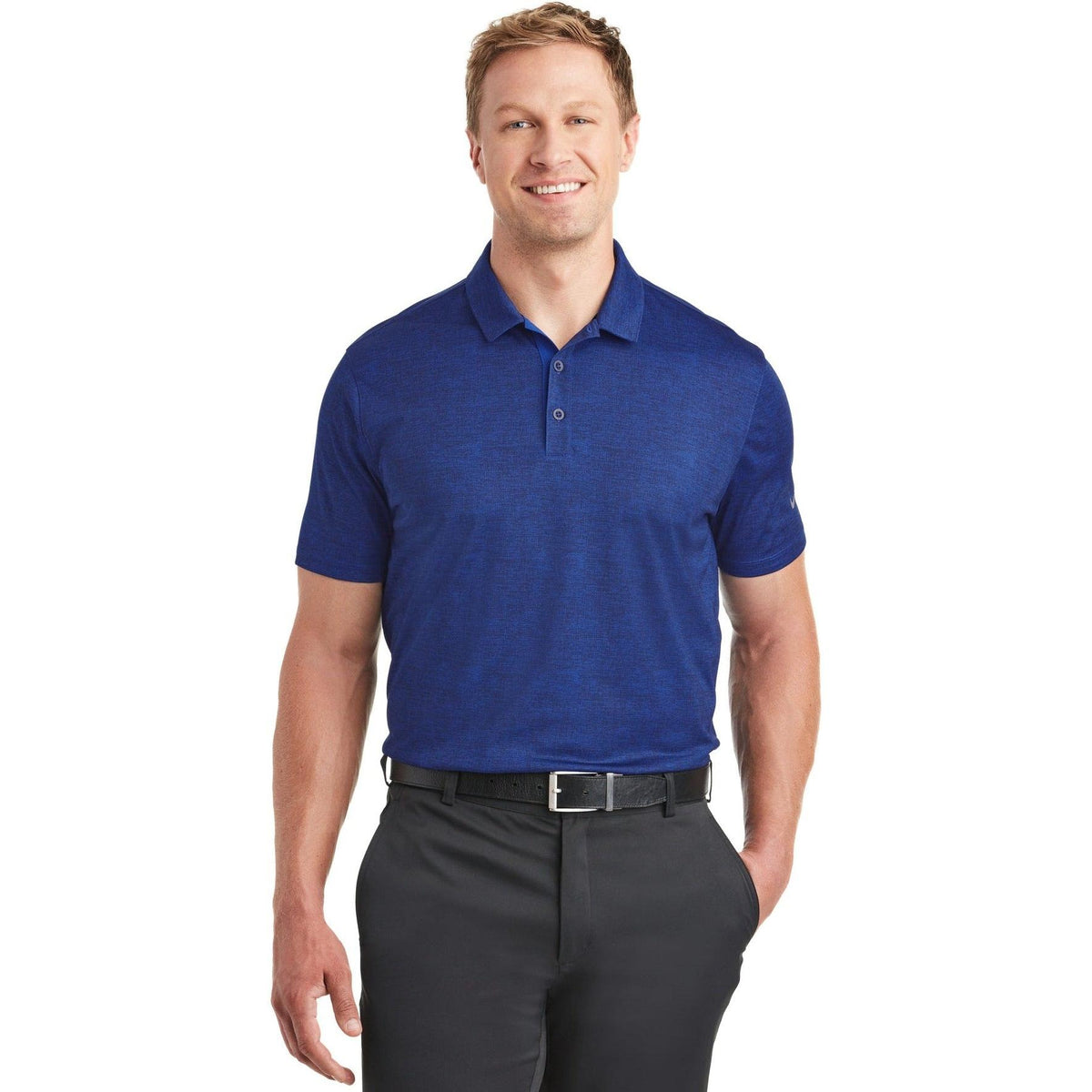 no-logo NIKE Dri-FIT Crosshatch Polo-Active-Nike-Thread Logic