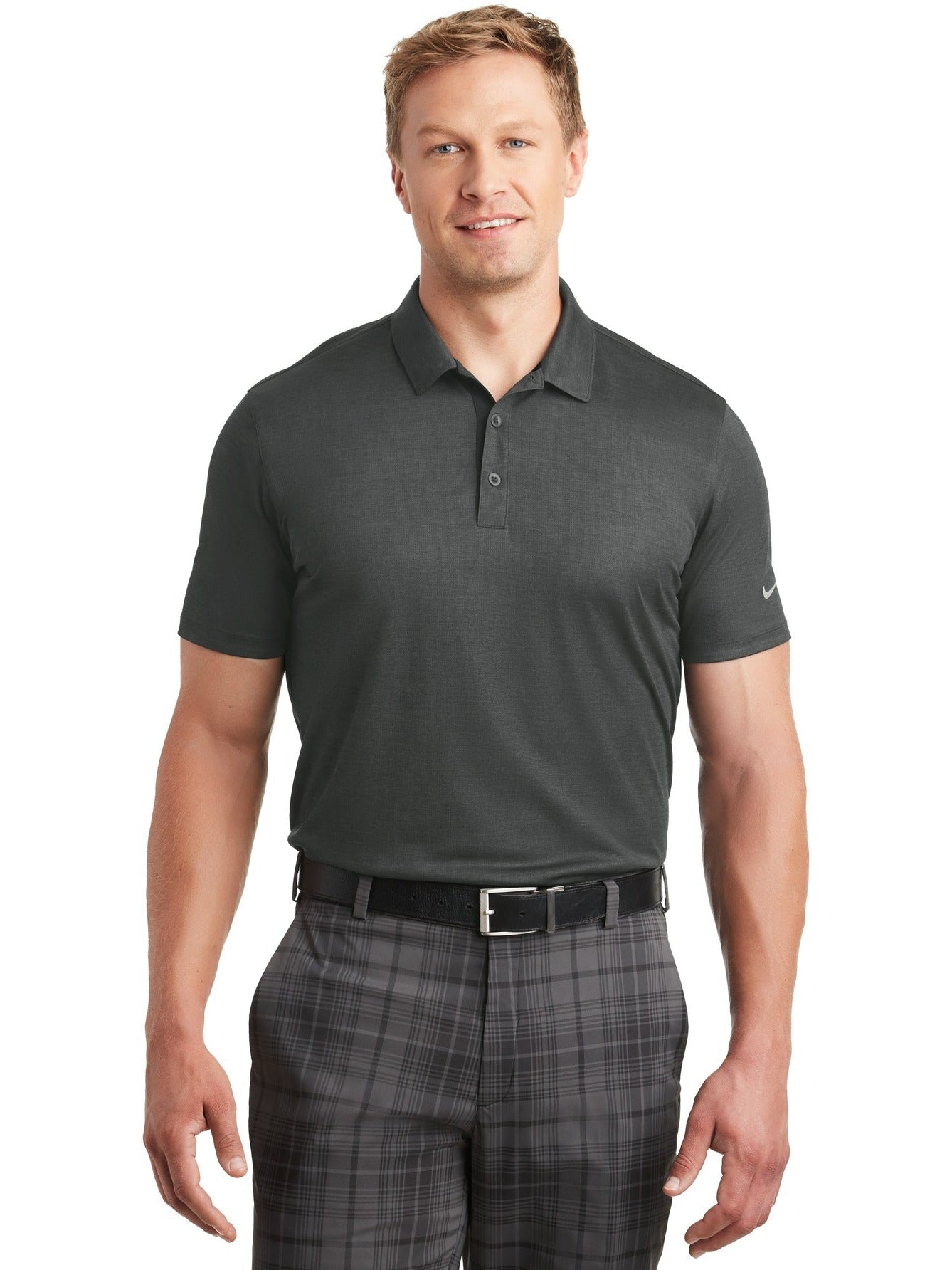 no-logo NIKE Dri-FIT Crosshatch Polo-Regular-NIKE-Thread Logic