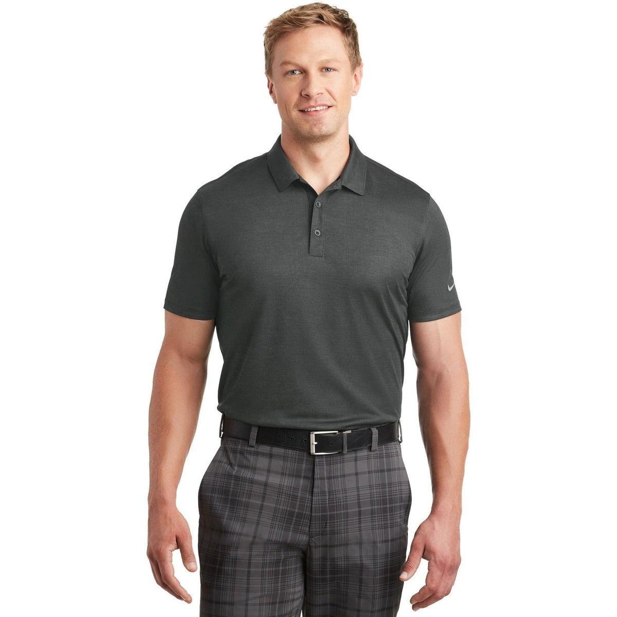 no-logo NIKE Dri-FIT Crosshatch Polo-Active-Nike-Thread Logic