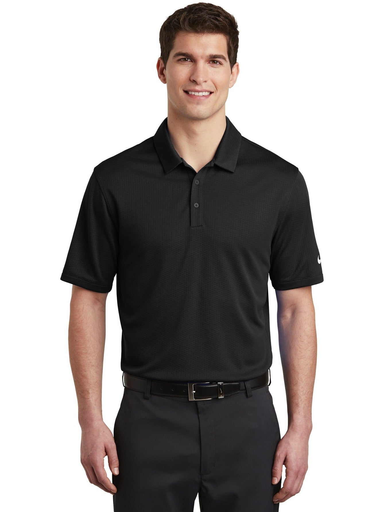 no-logo NIKE Dri-FIT Hex Textured Polo-Regular-NIKE-Thread Logic