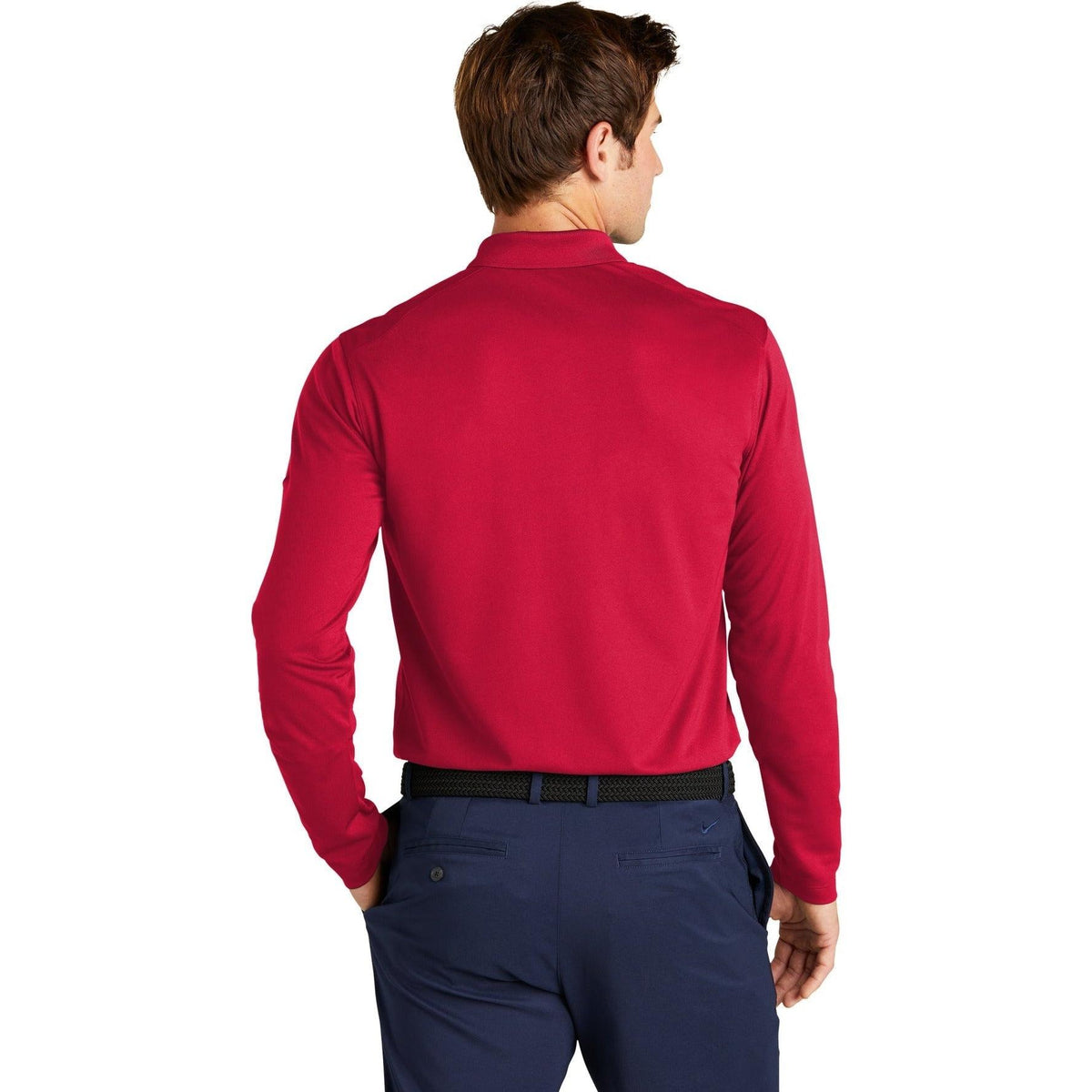 no-logo NIKE Dri-FIT Micro Pique 2.0 Long Sleeve Polo-Regular-NIKE-Thread Logic