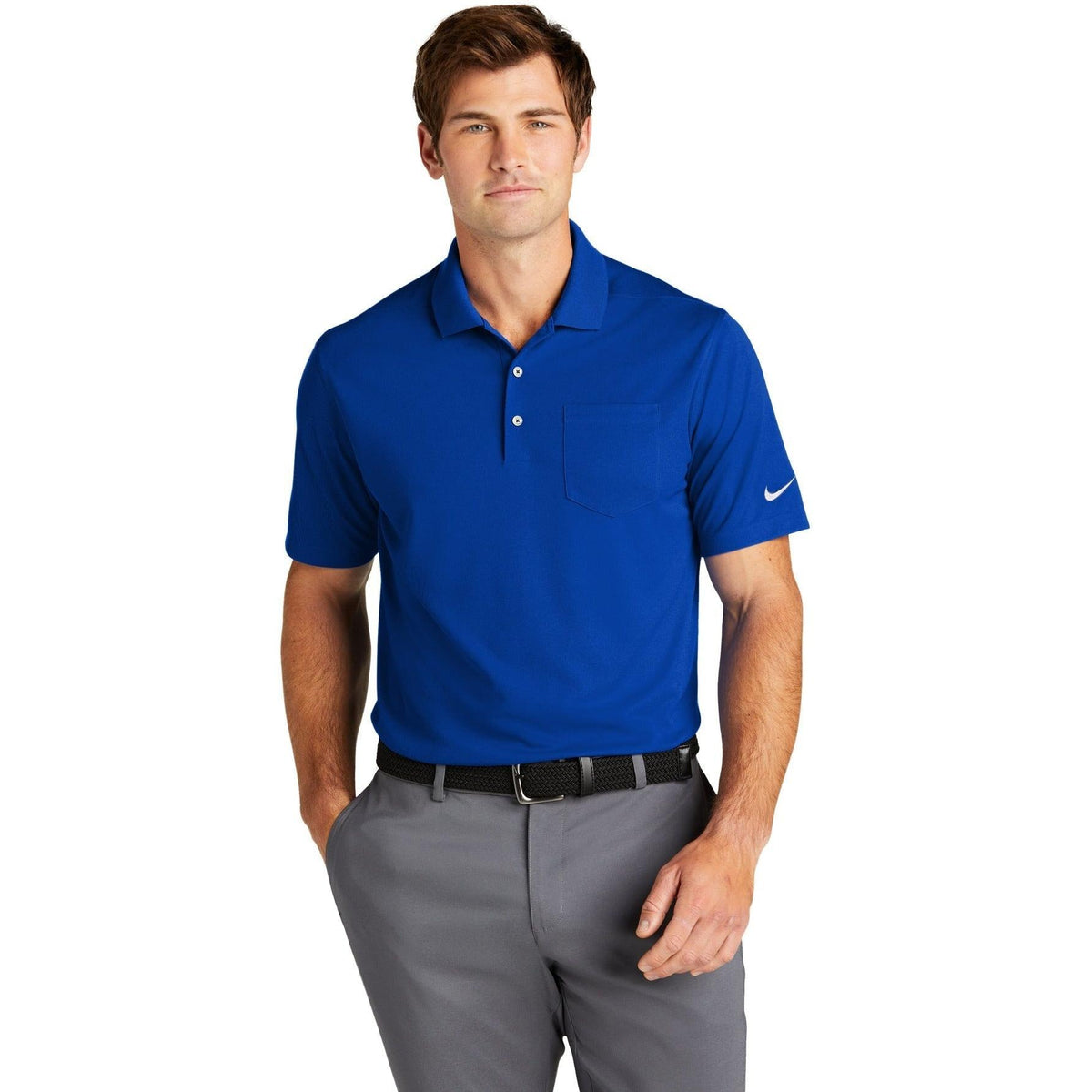 no-logo NIKE Dri-FIT Micro Pique 2.0 Pocket Polo-Regular-NIKE-Thread Logic