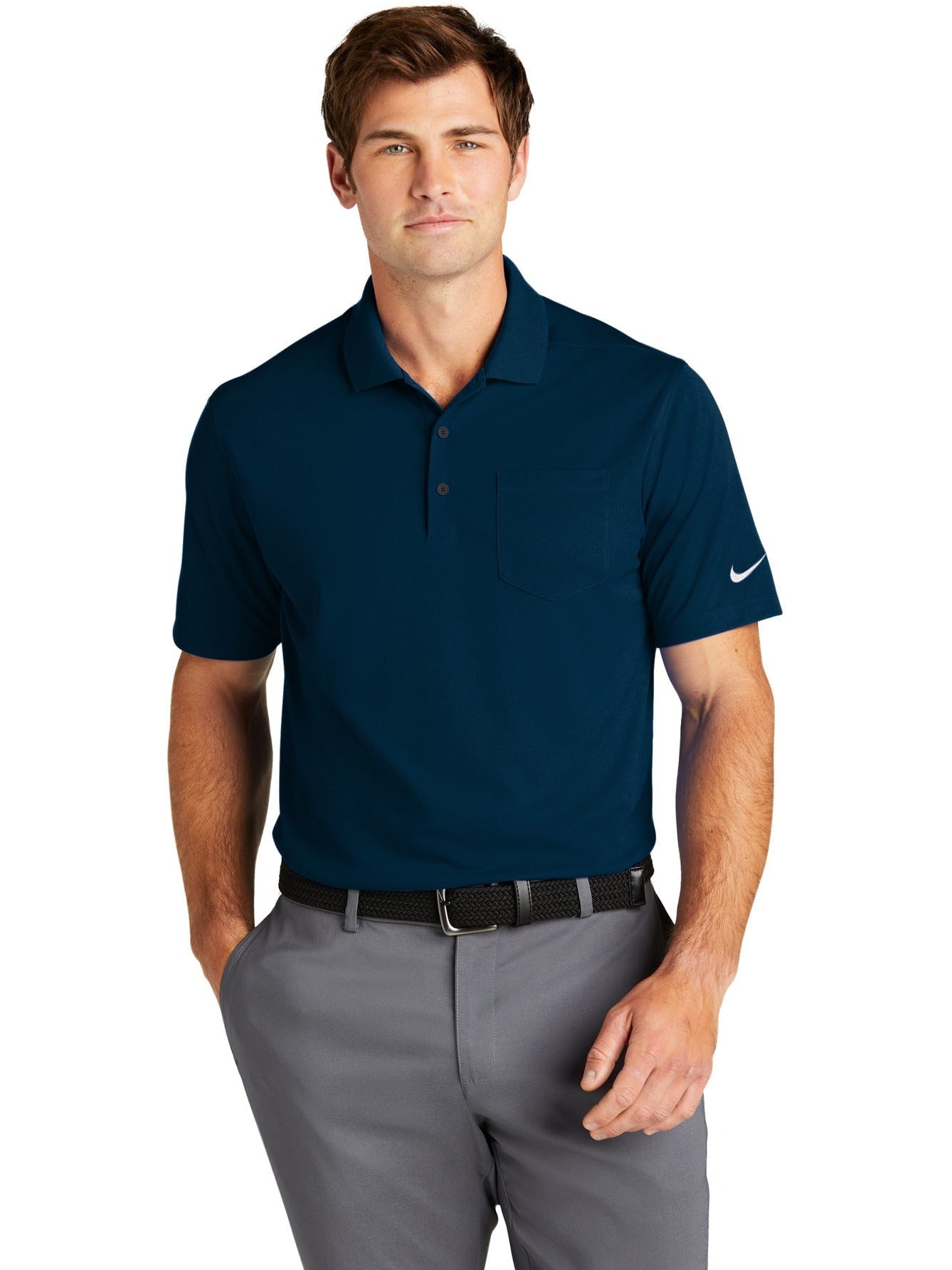 no-logo NIKE Dri-FIT Micro Pique 2.0 Pocket Polo-Regular-NIKE-Thread Logic