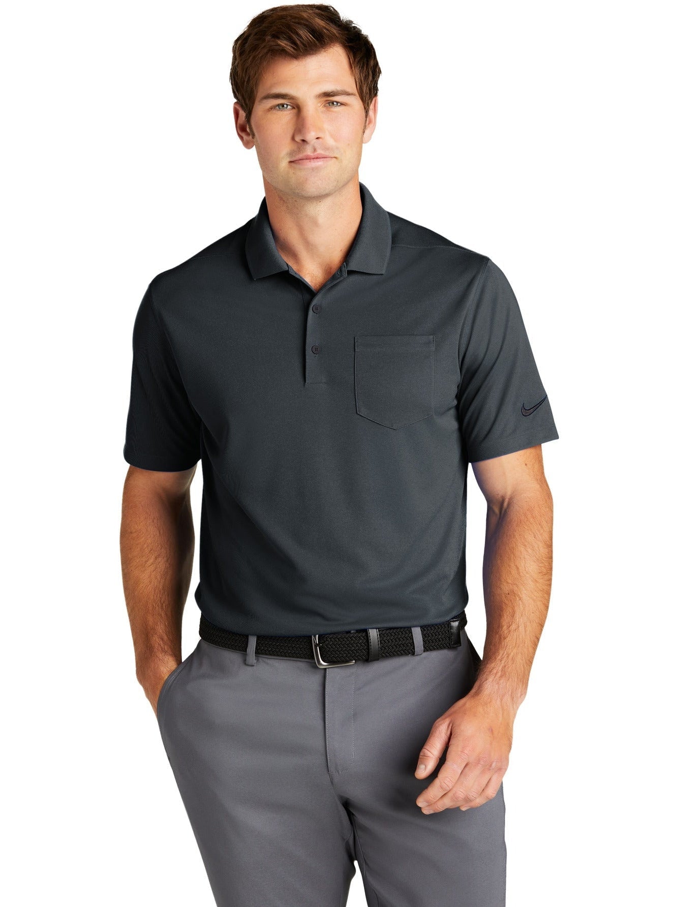 no-logo NIKE Dri-FIT Micro Pique 2.0 Pocket Polo-Regular-NIKE-Thread Logic