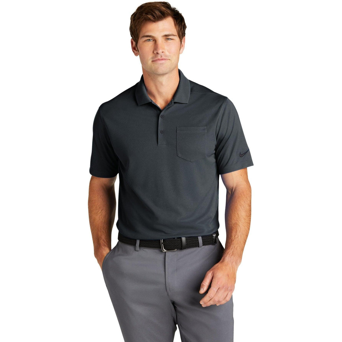 no-logo NIKE Dri-FIT Micro Pique 2.0 Pocket Polo-Regular-NIKE-Thread Logic