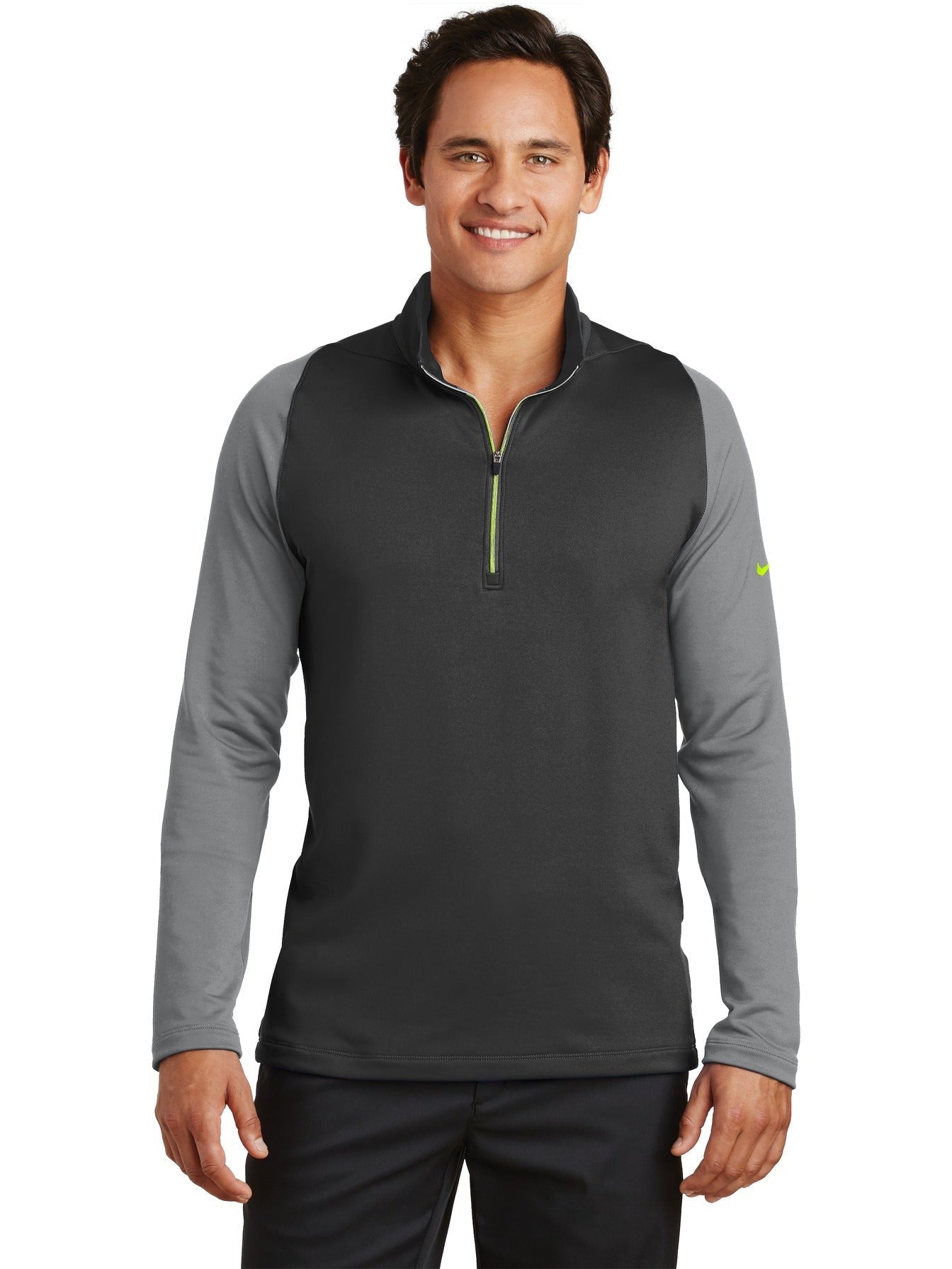 no-logo NIKE Dri-FIT Stretch 1/2-Zip Cover-Up-Regular-NIKE-Thread Logic