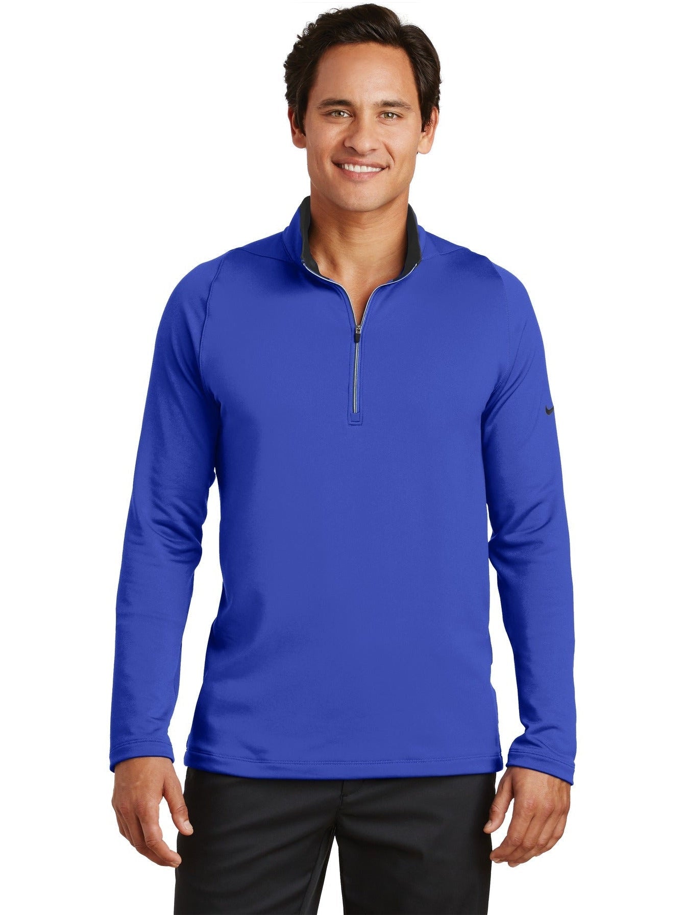 no-logo NIKE Dri-FIT Stretch 1/2-Zip Cover-Up-Regular-NIKE-Thread Logic