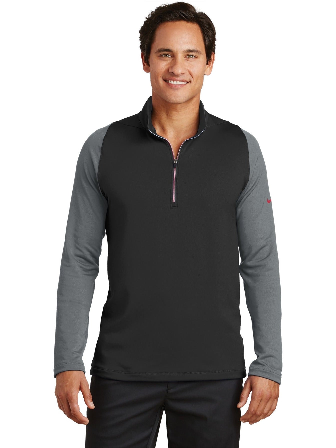 no-logo NIKE Dri-FIT Stretch 1/2-Zip Cover-Up-Regular-NIKE-Thread Logic