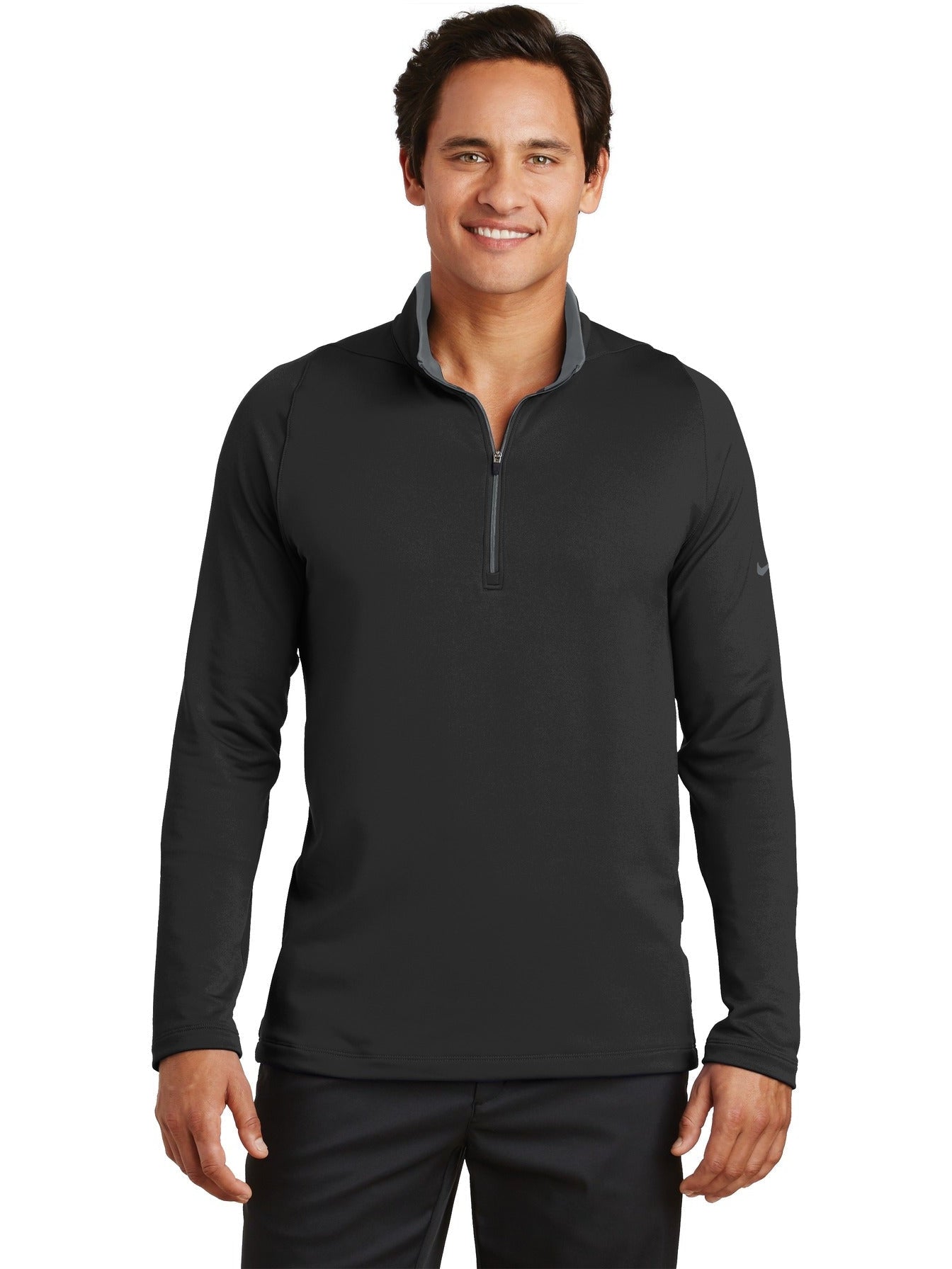 no-logo NIKE Dri-FIT Stretch 1/2-Zip Cover-Up-Regular-NIKE-Thread Logic