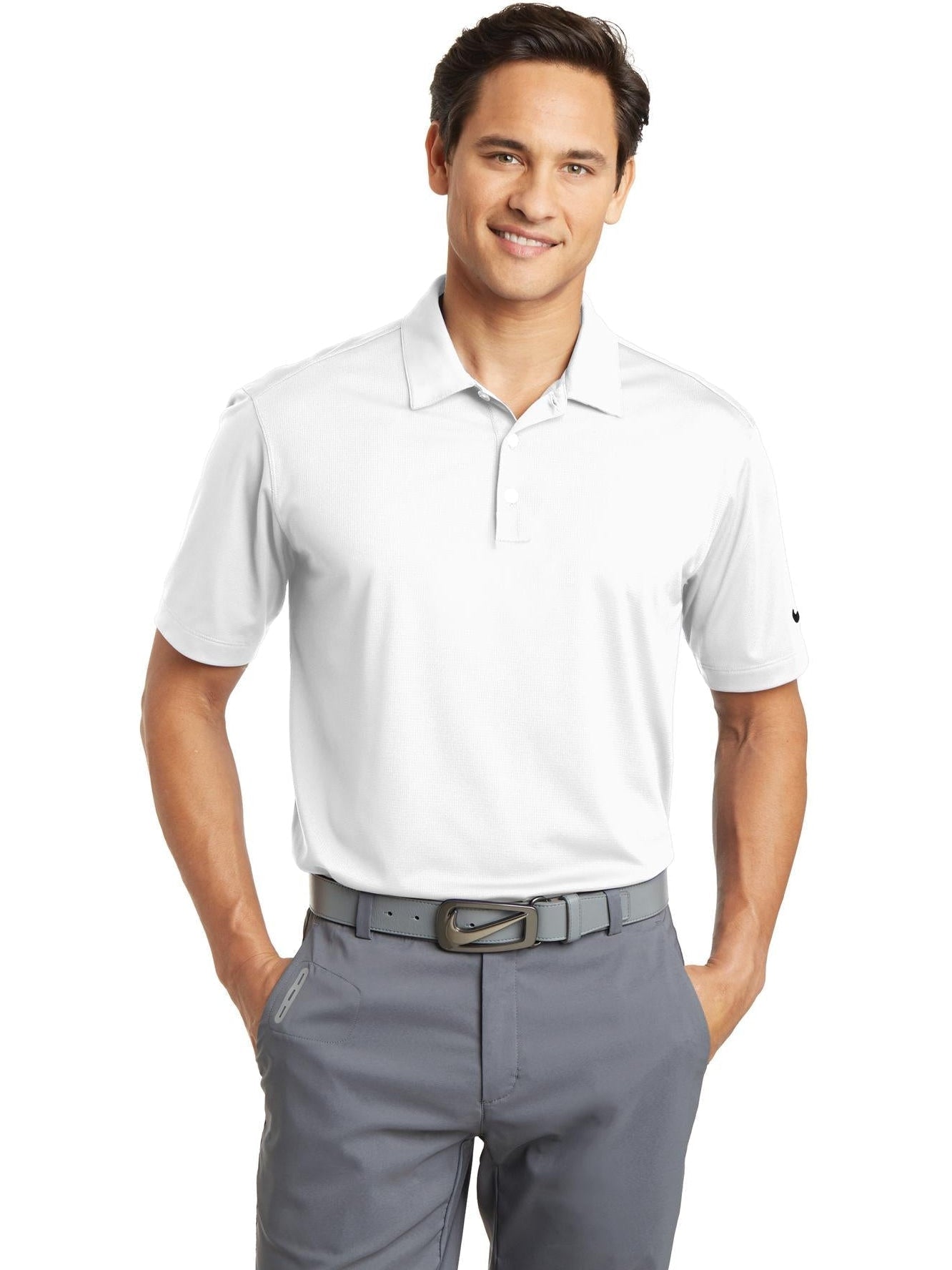 no-logo NIKE Dri-FIT Vertical Mesh Polo-Regular-NIKE-Thread Logic