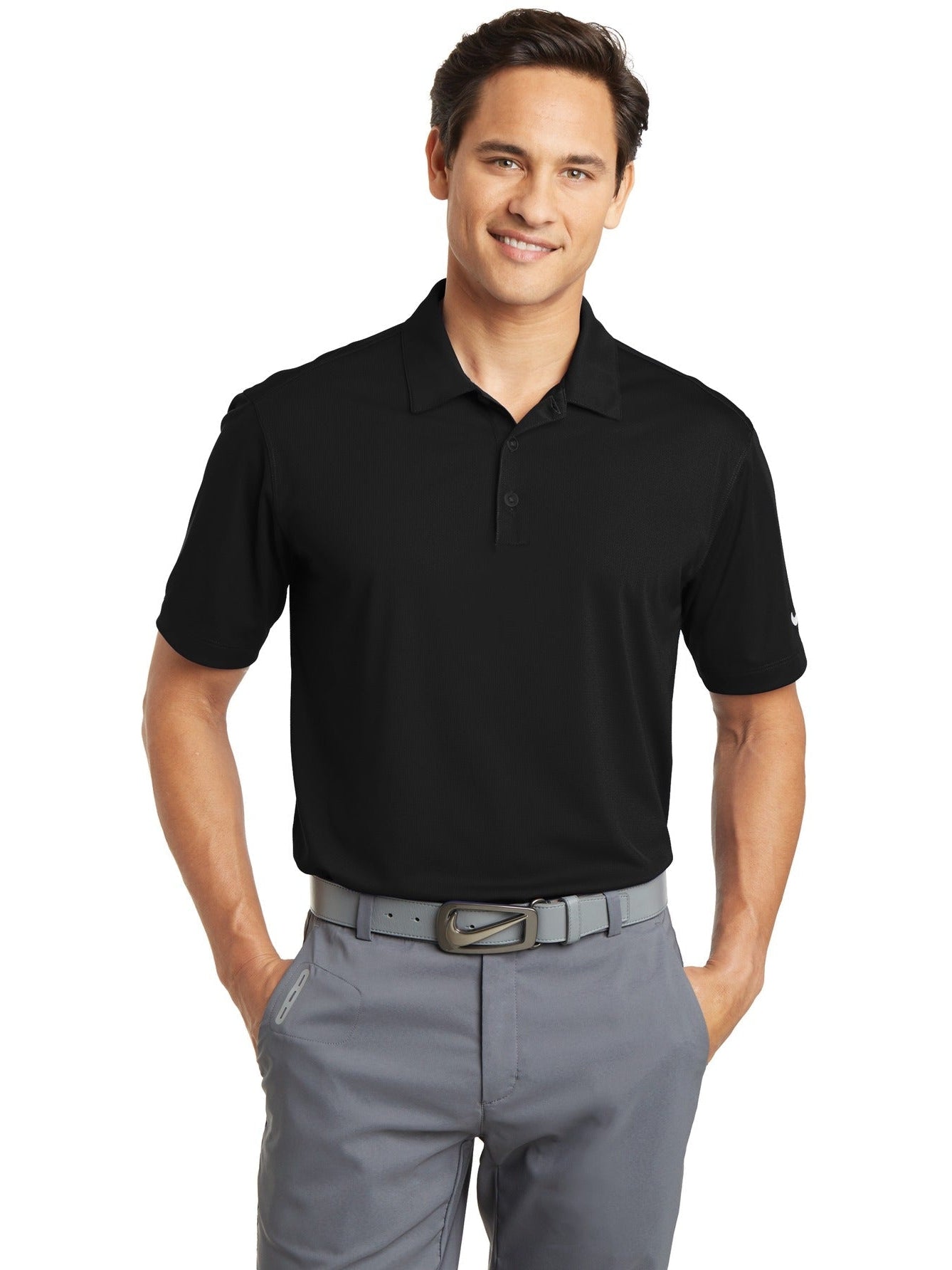 no-logo NIKE Dri-FIT Vertical Mesh Polo-Regular-NIKE-Thread Logic