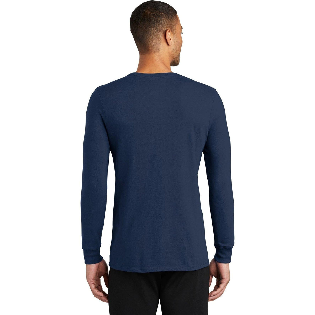 no-logo NIKE Dri-Fit Cotton/Poly Long Sleeve Tee-Regular-NIKE-Thread Logic