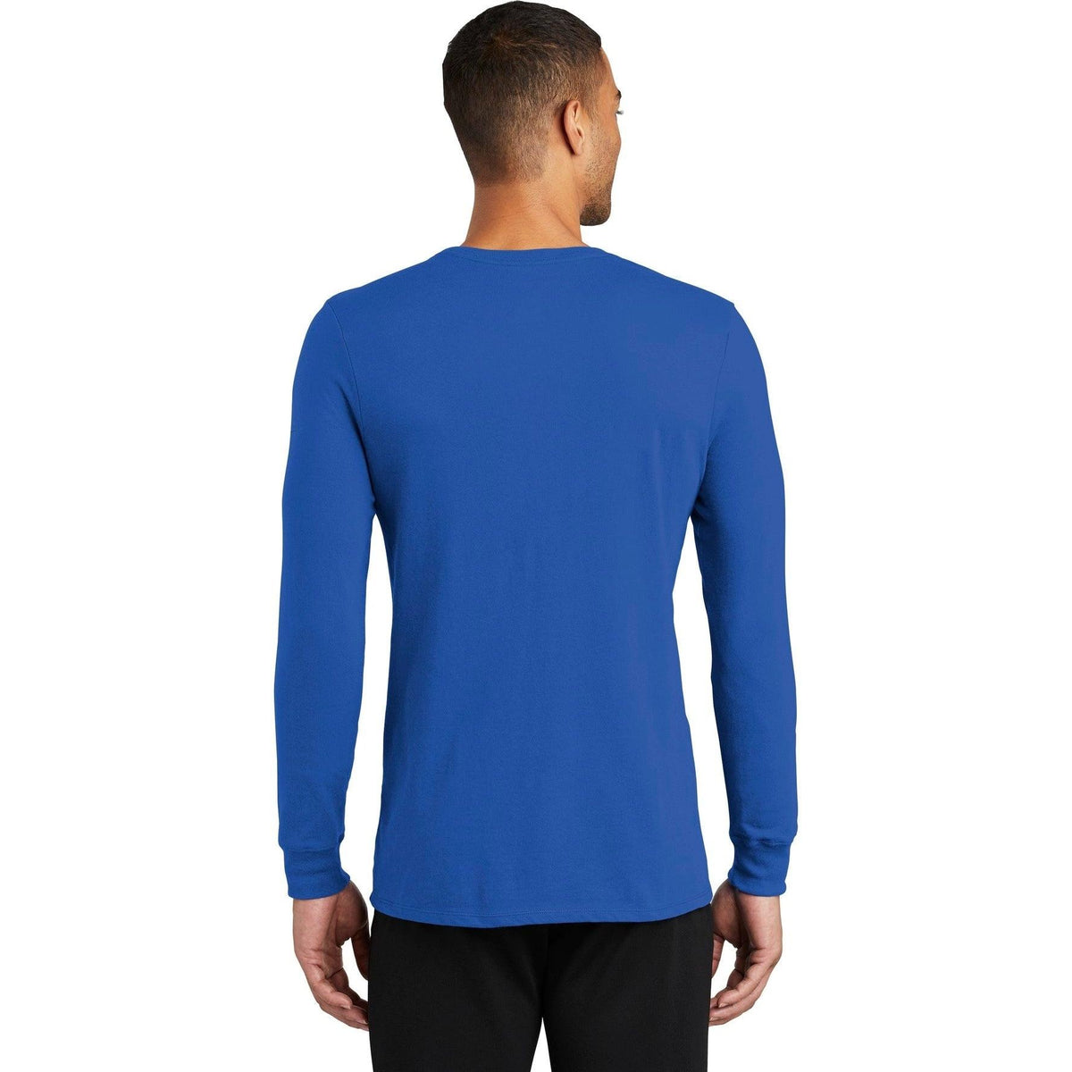 no-logo NIKE Dri-Fit Cotton/Poly Long Sleeve Tee-Regular-NIKE-Thread Logic