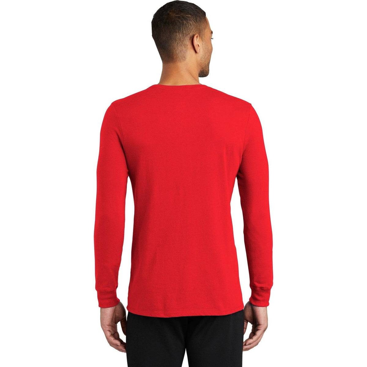 no-logo NIKE Dri-Fit Cotton/Poly Long Sleeve Tee-Regular-NIKE-Thread Logic