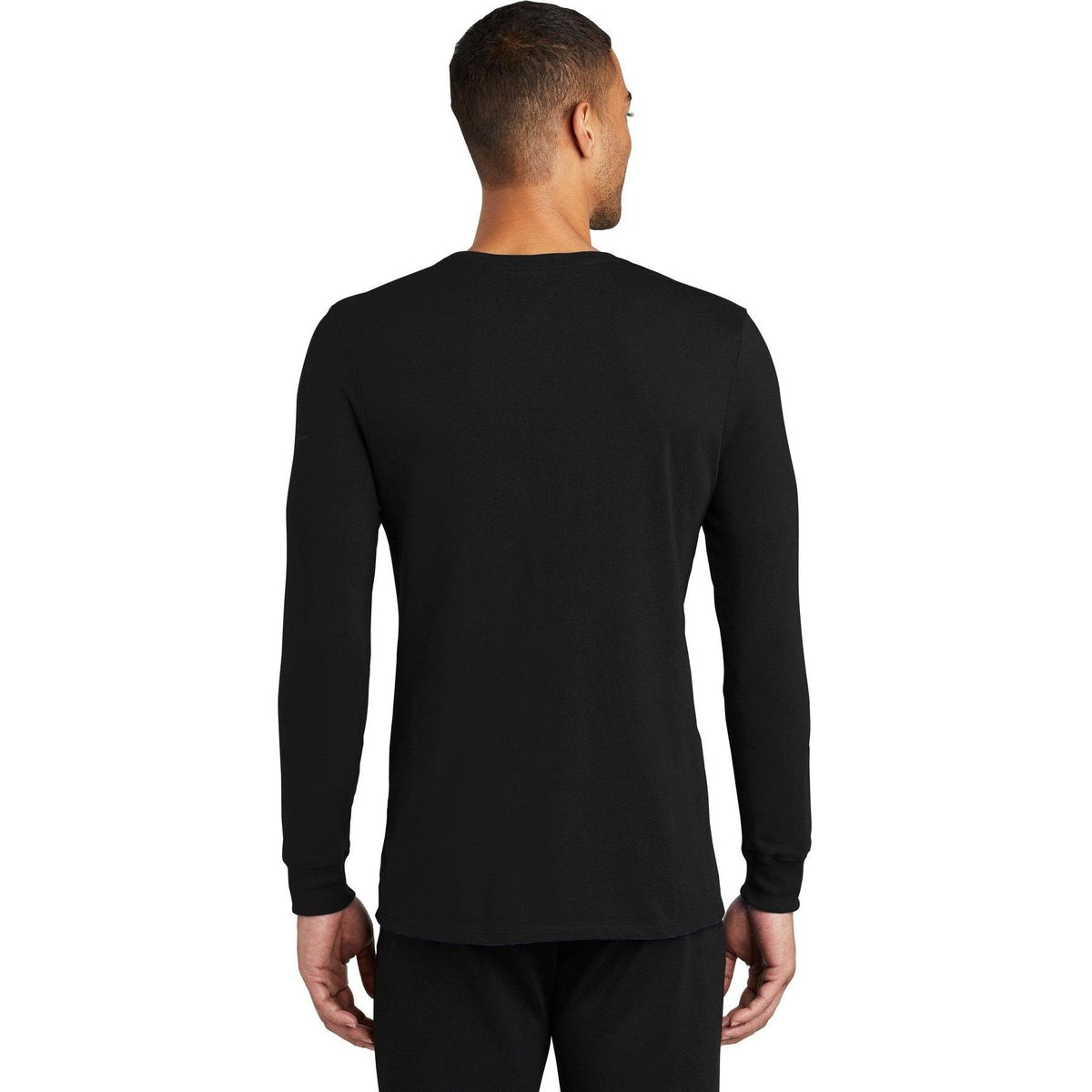 no-logo NIKE Dri-Fit Cotton/Poly Long Sleeve Tee-Regular-NIKE-Thread Logic