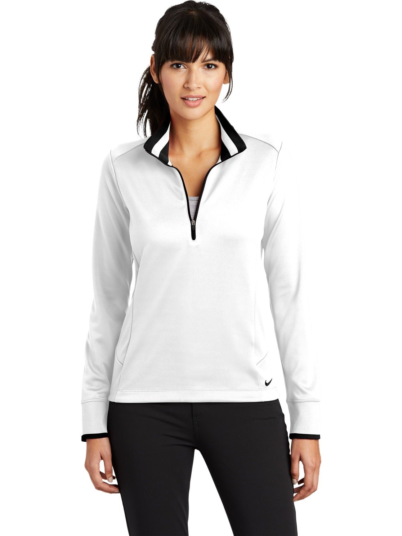 no-logo NIKE Ladies Dri-FIT 1/2-Zip-Regular-NIKE-Thread Logic