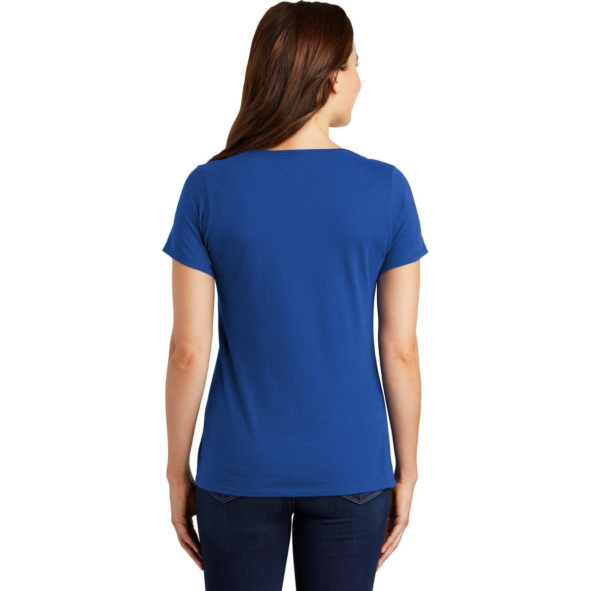 no-logo NIKE Women's Dri-FIT Cotton/Poly Scoop Neck Tee-Polos-Nike-Thread Logic