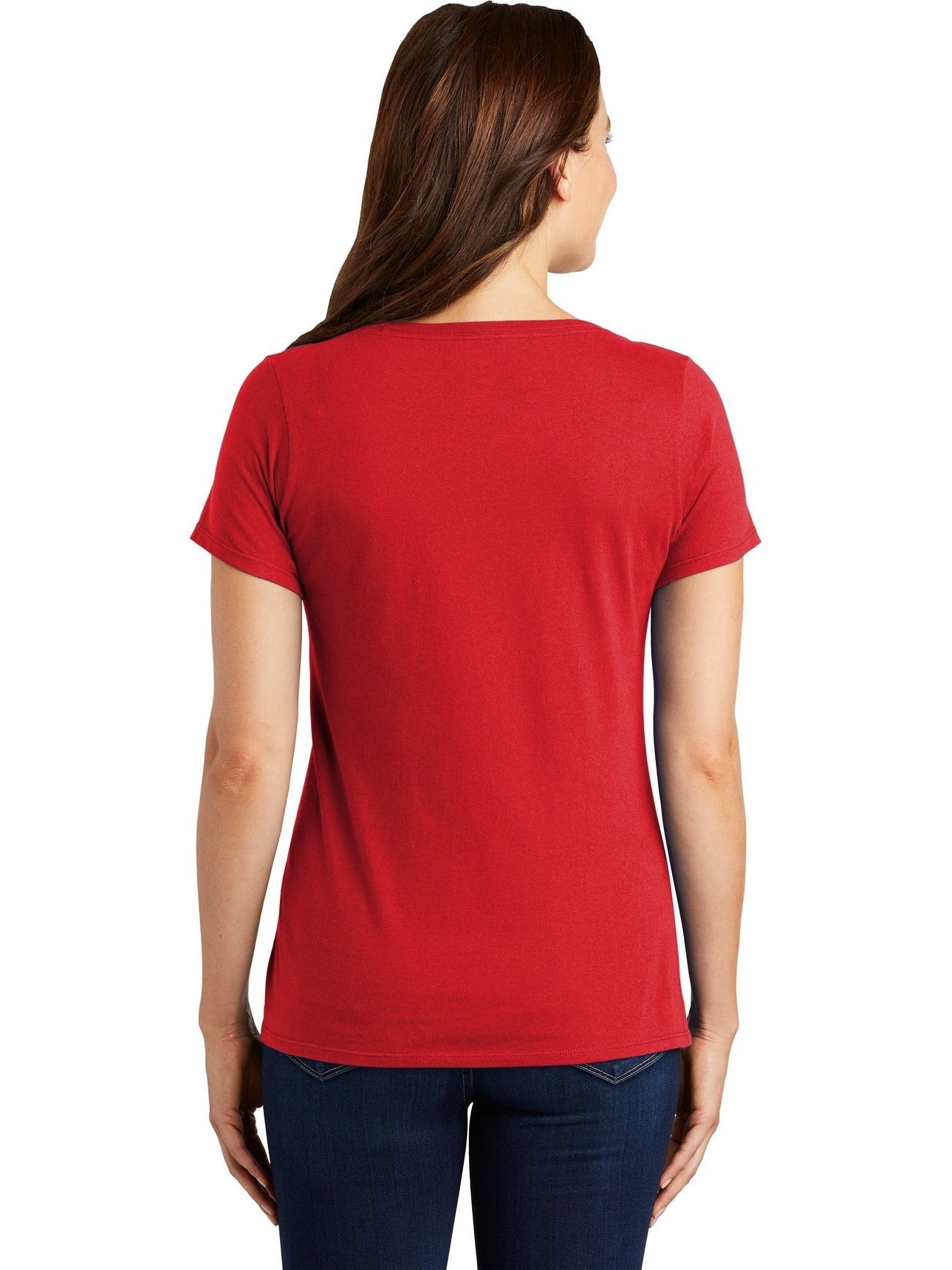 no-logo NIKE Ladies Dri-FIT Cotton/Poly Scoop Neck Tee-Regular-NIKE-Thread Logic