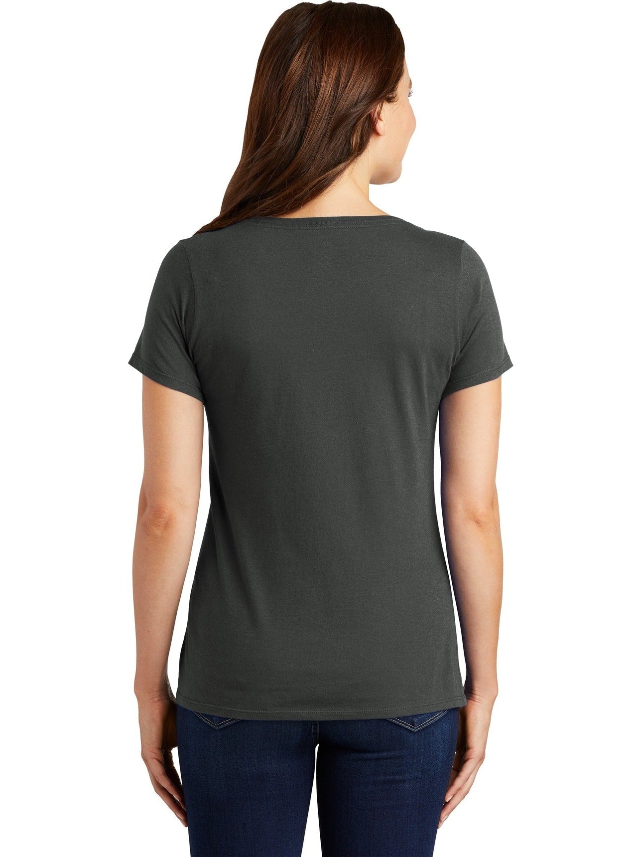 no-logo NIKE Ladies Dri-FIT Cotton/Poly Scoop Neck Tee-Regular-NIKE-Thread Logic