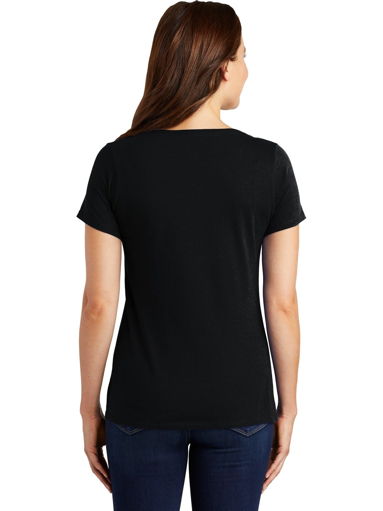 no-logo NIKE Ladies Dri-FIT Cotton/Poly Scoop Neck Tee-Regular-NIKE-Thread Logic