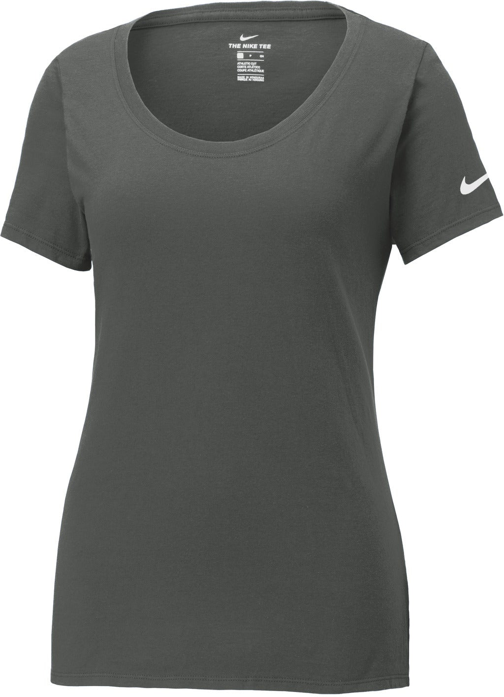 NIKE Ladies Dri-FIT Cotton/Poly Scoop Neck Tee-Regular-NIKE-Anthracite-S-Thread Logic