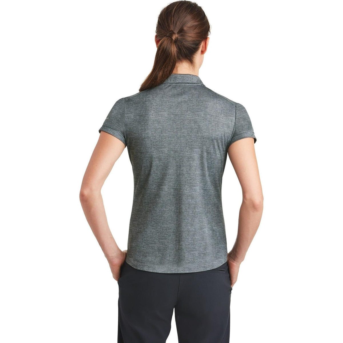 no-logo NIKE Women's Dri-FIT Crosshatch Polo-Active-Nike-Thread Logic