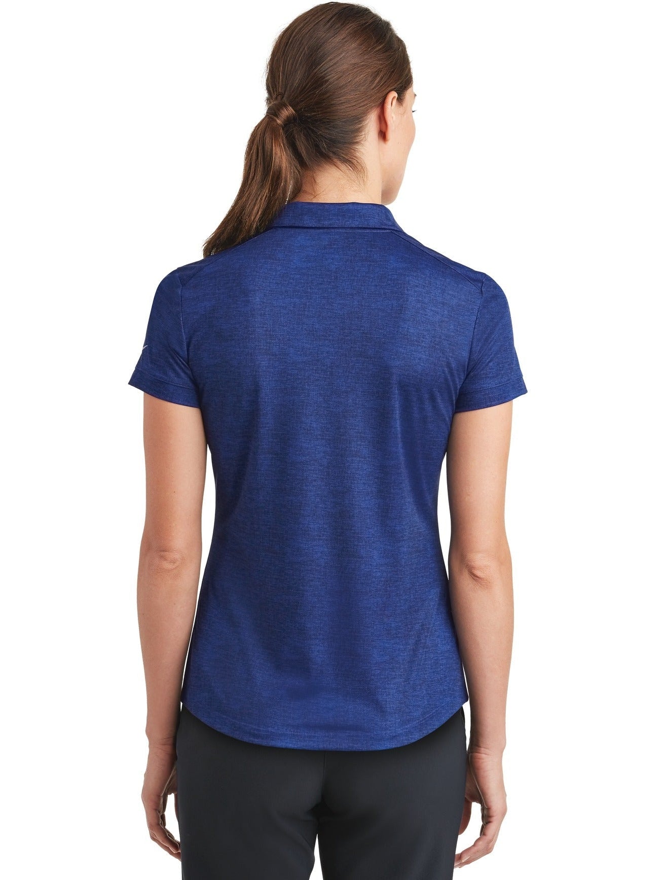 no-logo NIKE Ladies Dri-FIT Crosshatch Polo-Regular-NIKE-Thread Logic