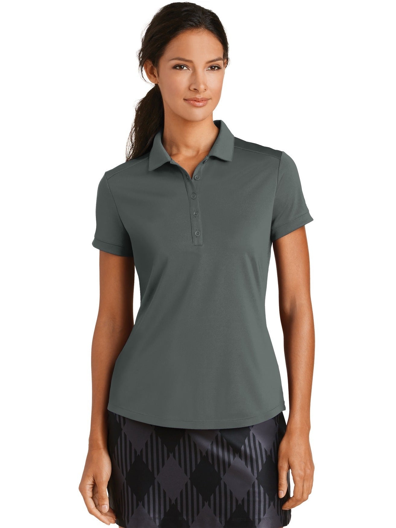no-logo NIKE Ladies Dri-FIT Players Modern Fit Polo-Regular-NIKE-Thread Logic