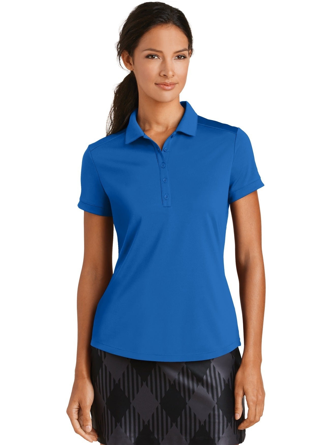 no-logo NIKE Ladies Dri-FIT Players Modern Fit Polo-Regular-NIKE-Thread Logic
