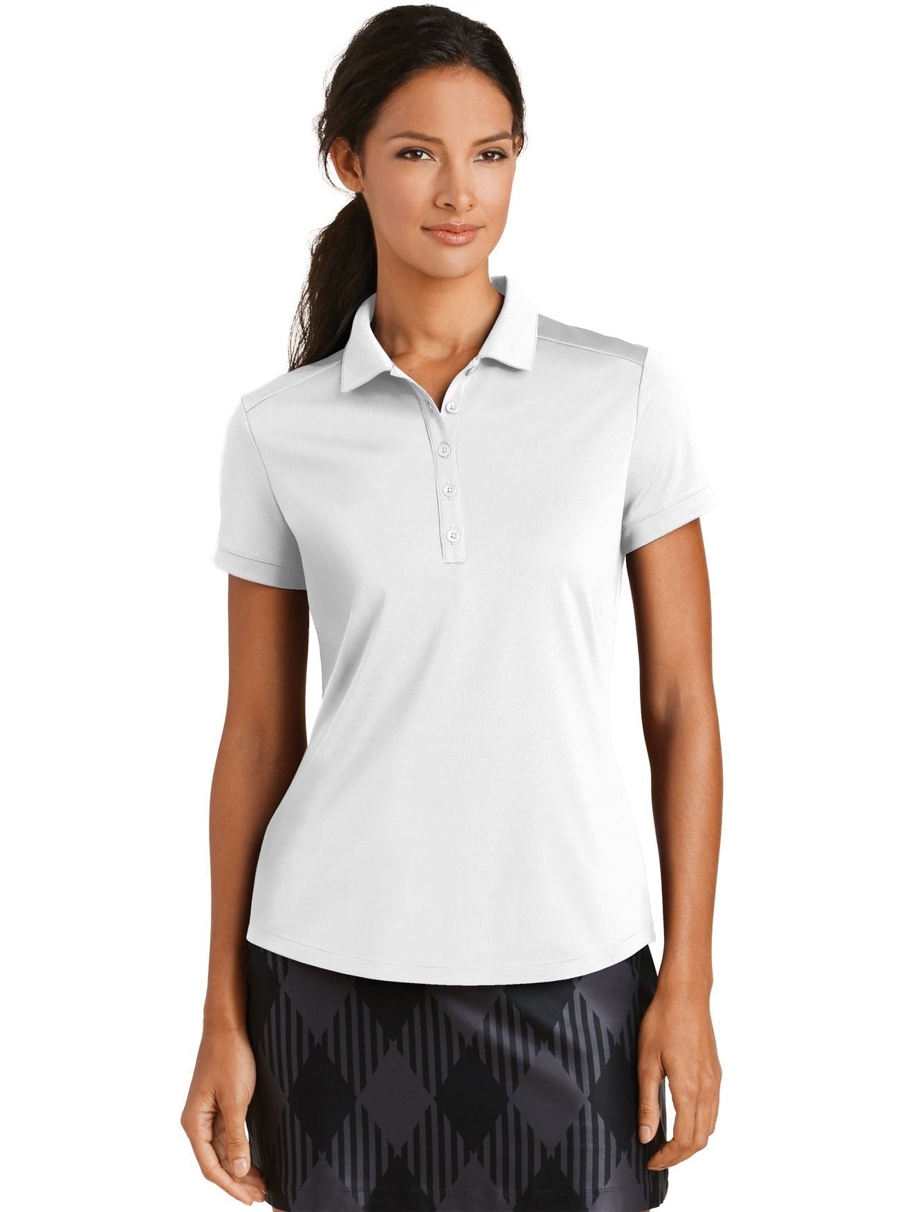 no-logo NIKE Ladies Dri-FIT Players Modern Fit Polo-Regular-NIKE-Thread Logic