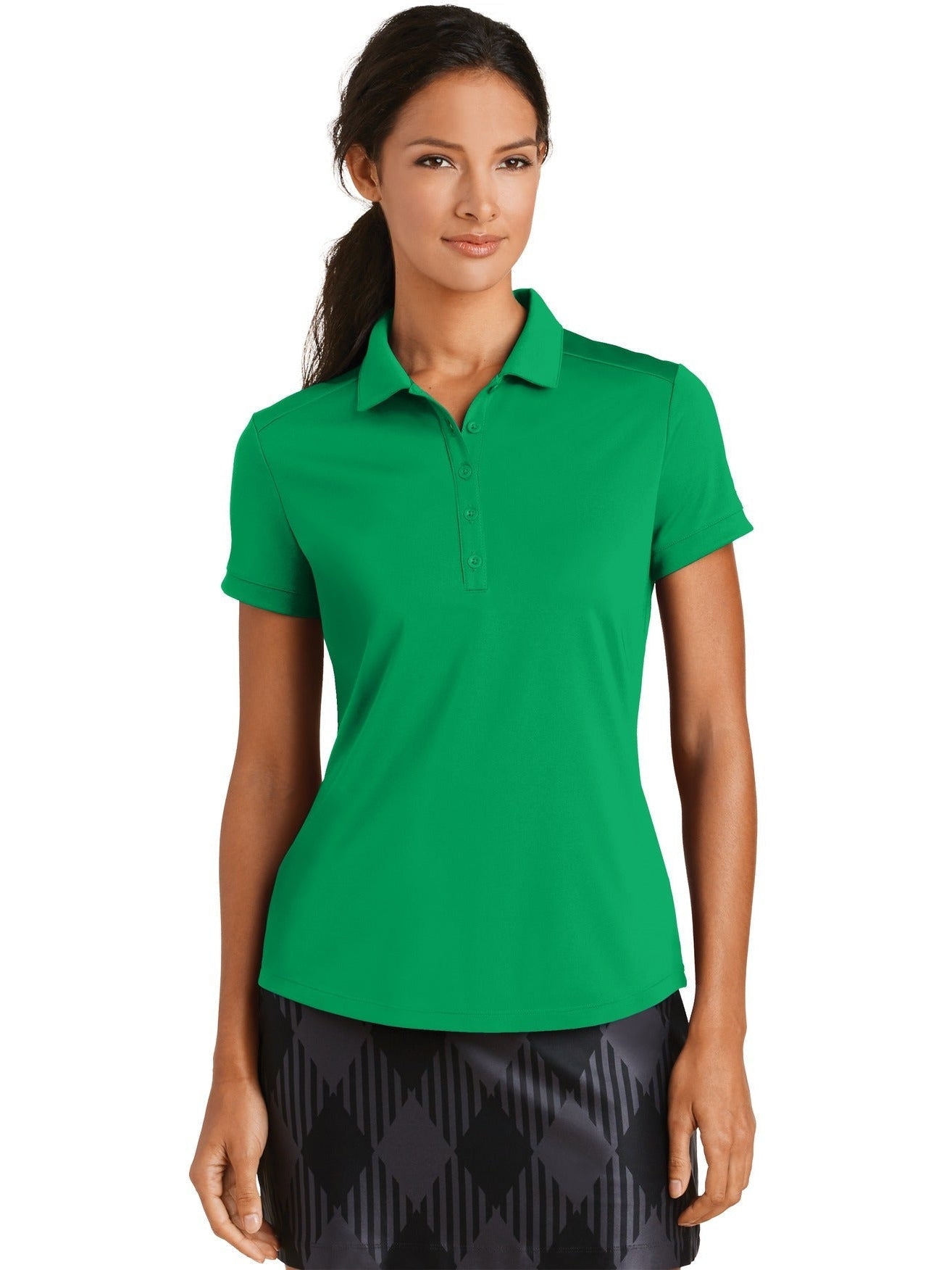 no-logo NIKE Ladies Dri-FIT Players Modern Fit Polo-Regular-NIKE-Thread Logic