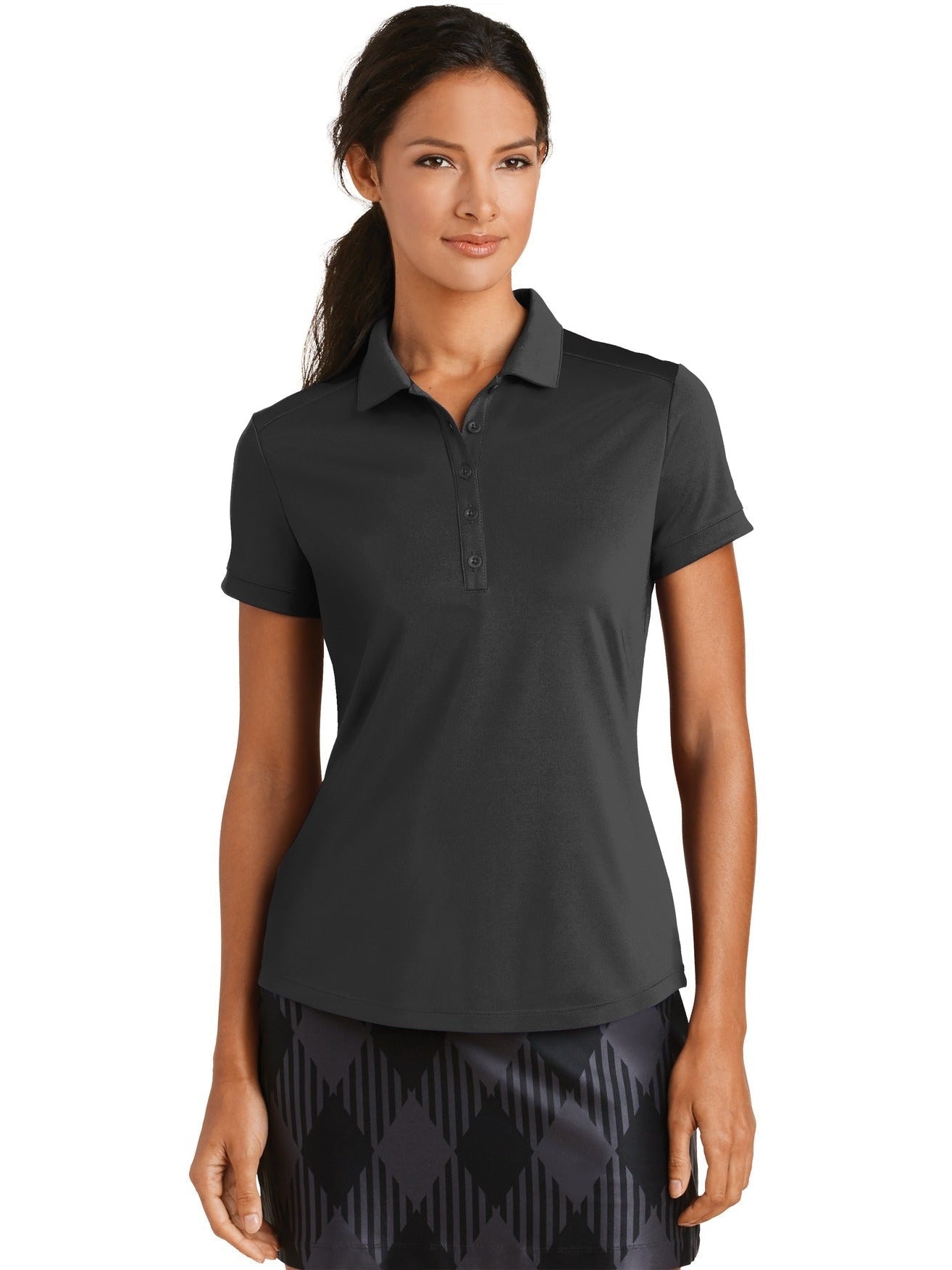 no-logo NIKE Ladies Dri-FIT Players Modern Fit Polo-Regular-NIKE-Thread Logic