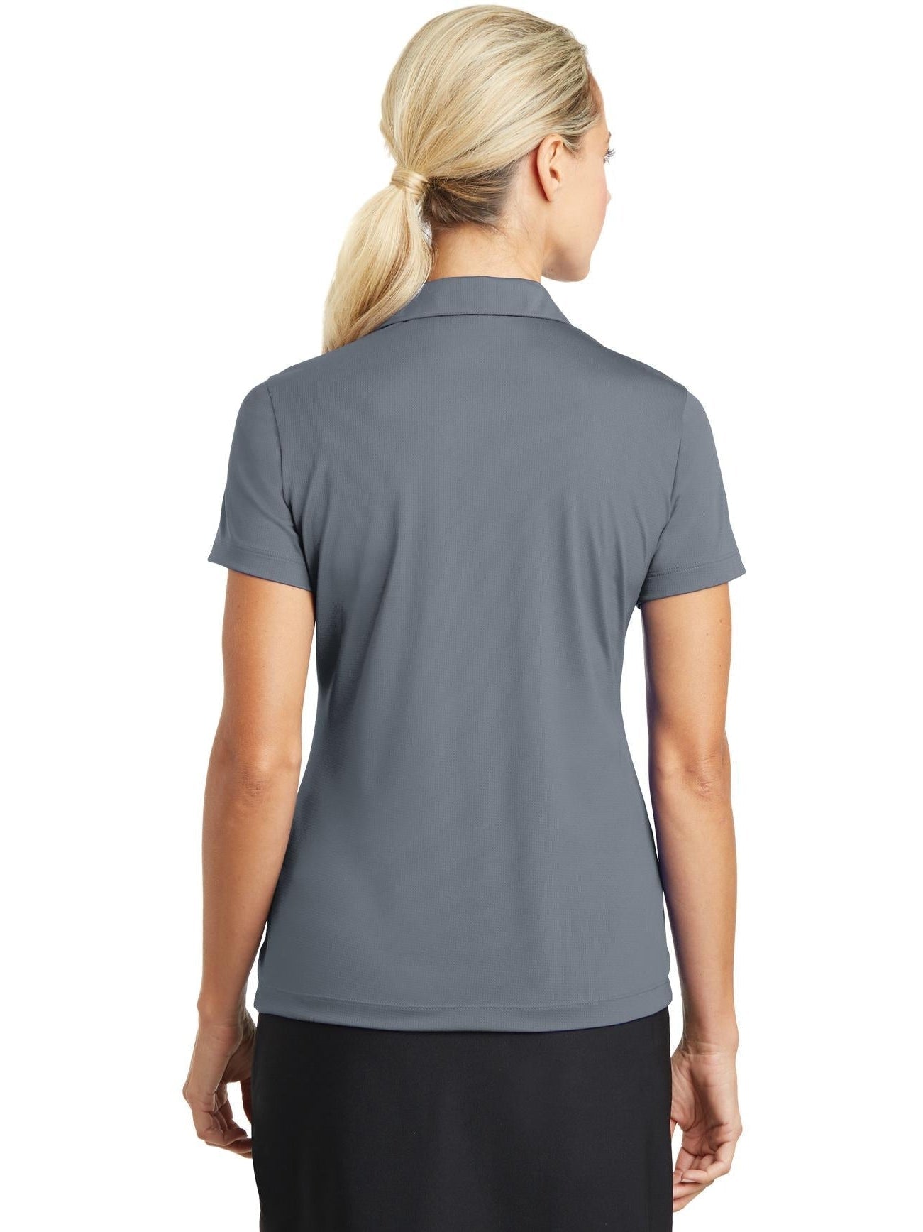 no-logo NIKE Ladies Dri-FIT Vertical Mesh Polo-Active-NIKE-Thread Logic