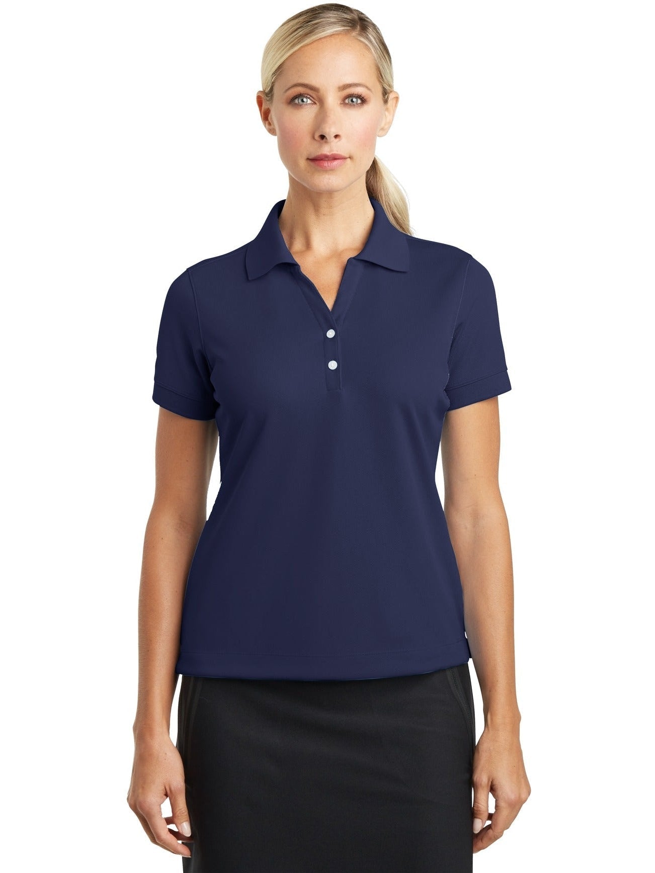 no-logo NIKE Ladies Dri-Fit Classic Polo-Regular-NIKE-Thread Logic