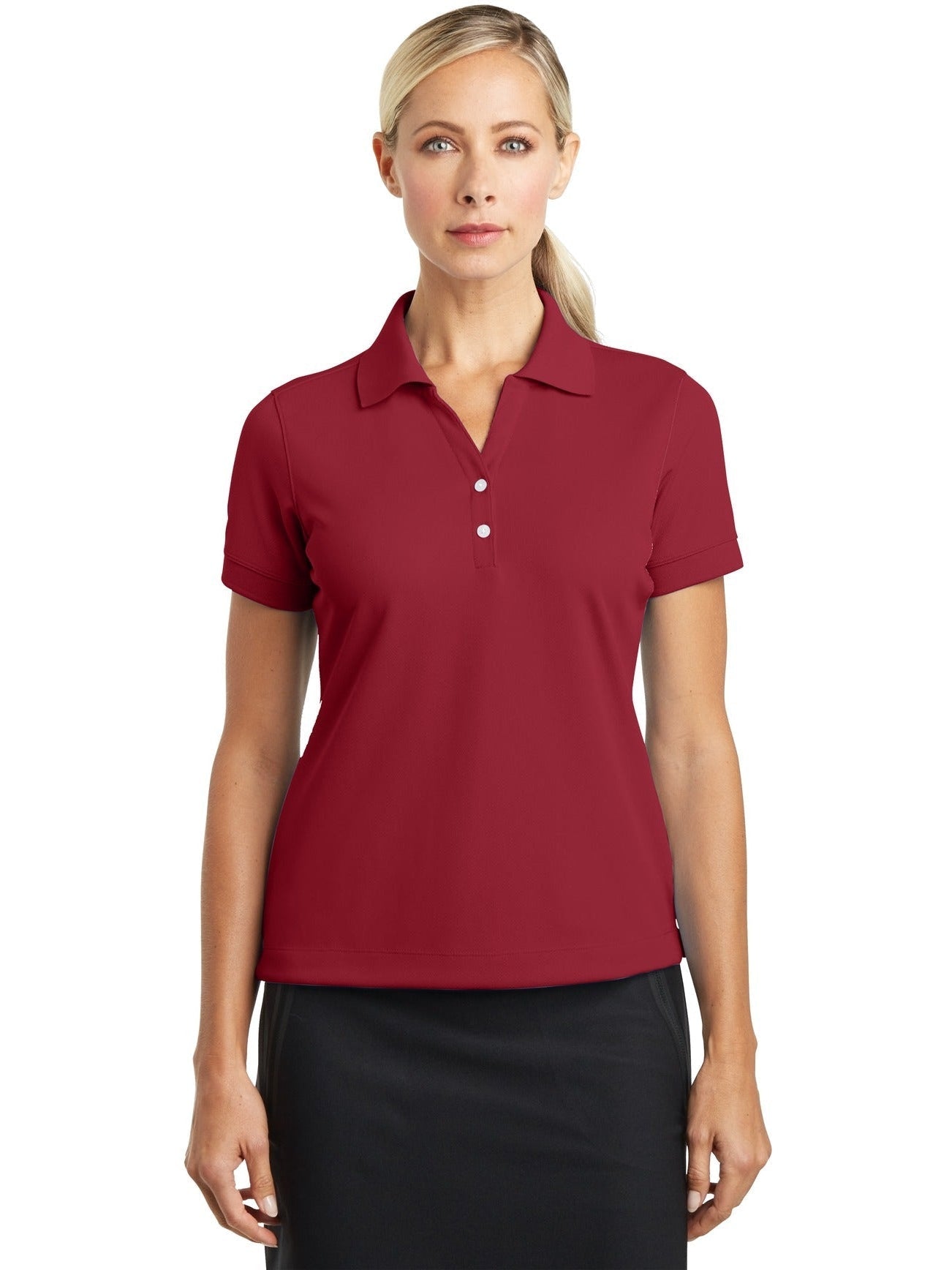 no-logo NIKE Ladies Dri-Fit Classic Polo-Regular-NIKE-Thread Logic