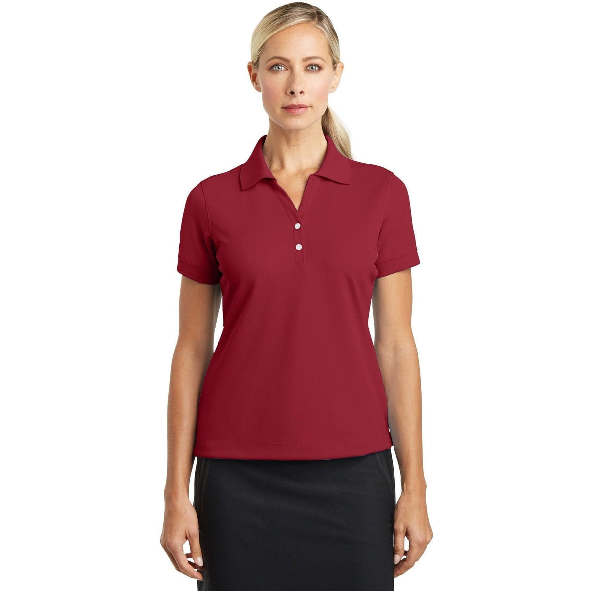 no-logo NIKE Ladies Dri-Fit Classic Polo-Regular-NIKE-Thread Logic
