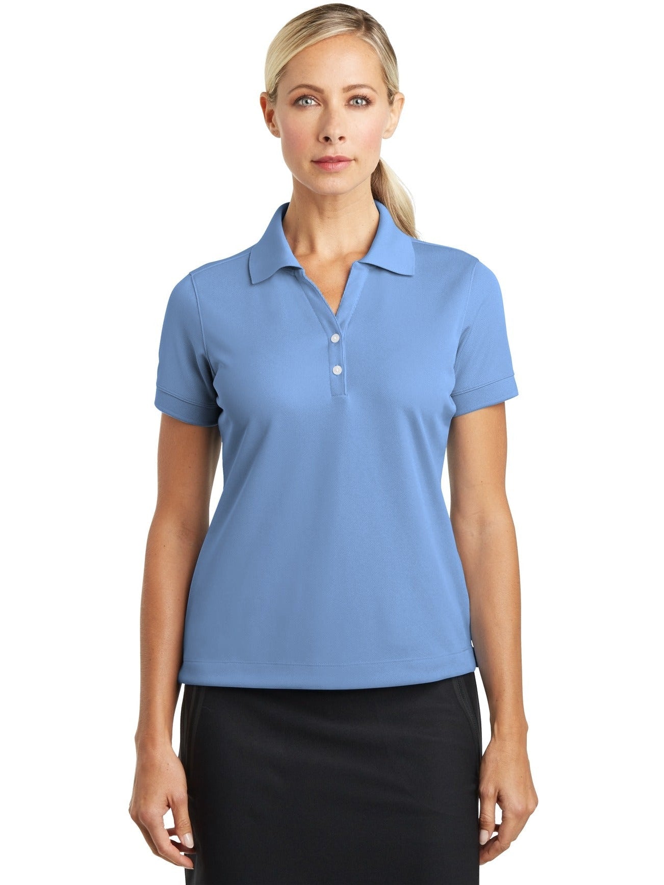 no-logo NIKE Ladies Dri-Fit Classic Polo-Regular-NIKE-Thread Logic