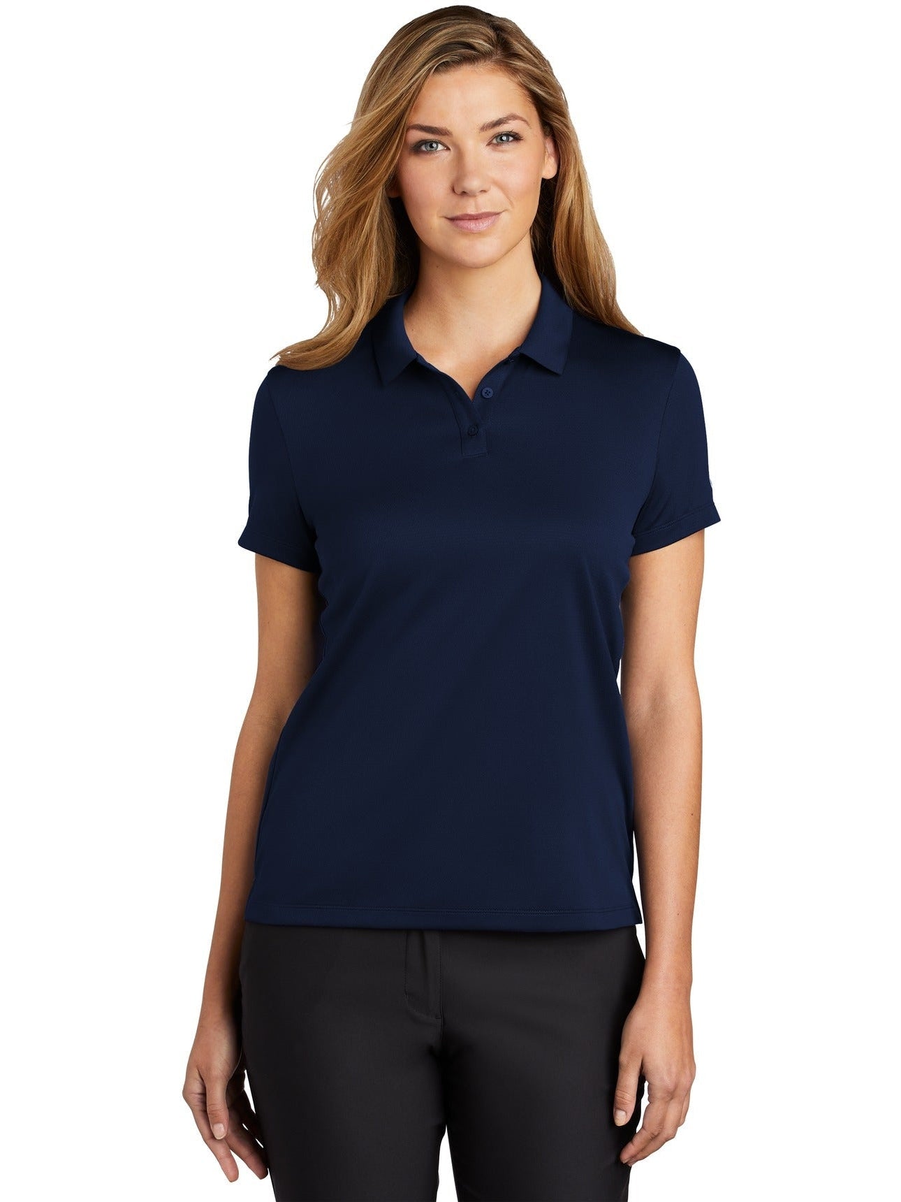 no-logo NIKE Ladies Dry Essential Solid Polo-Regular-NIKE-Thread Logic