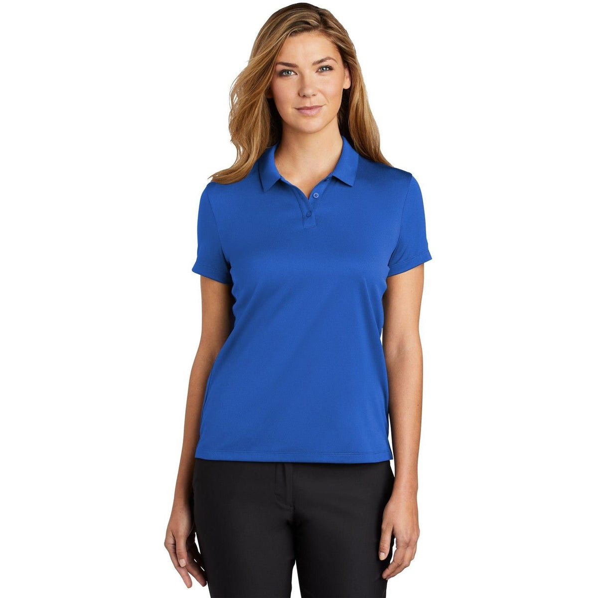 no-logo NIKE Women's Dry Essential Solid Polo-Regular-Nike-Thread Logic