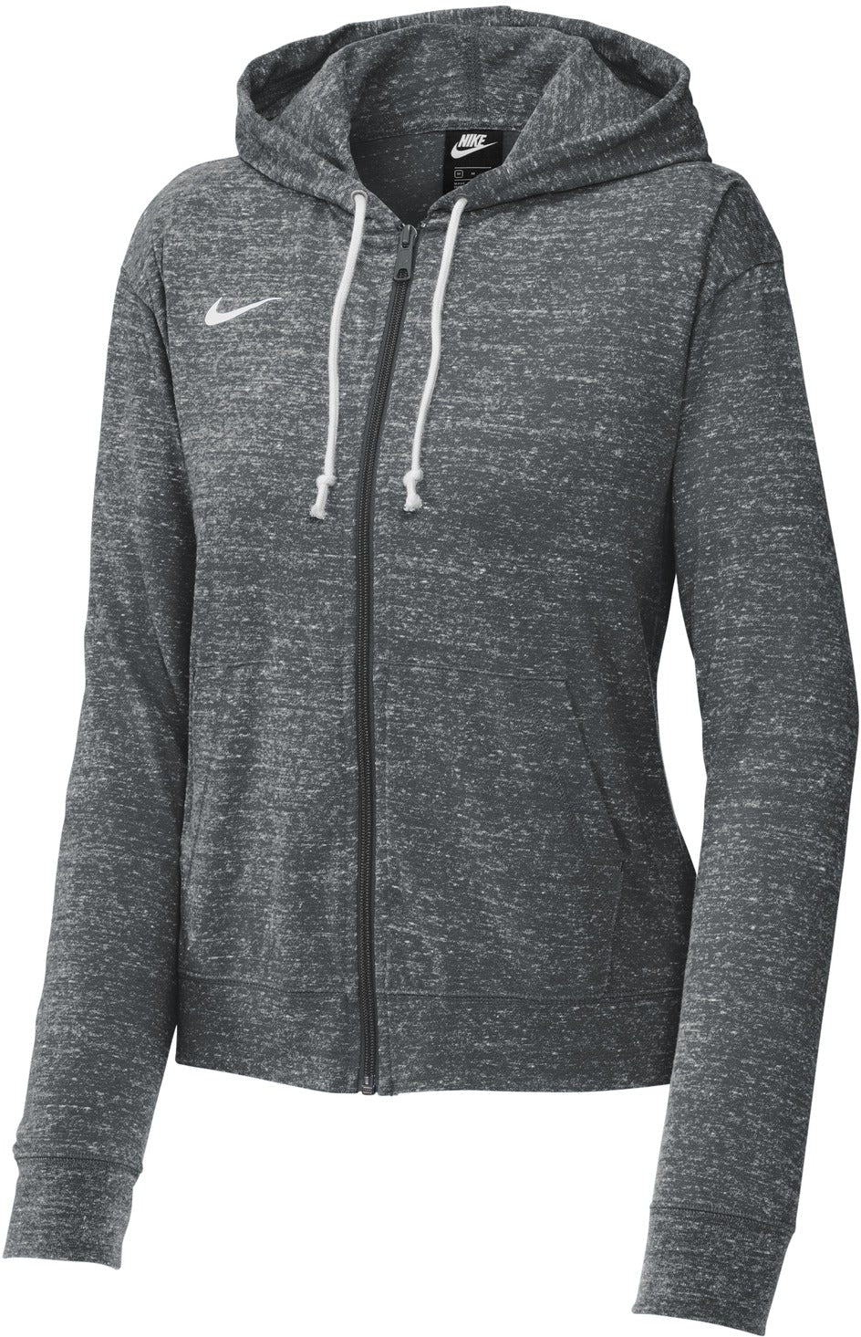 no-logo NIKE Ladies Gym Vintage Full-Zip Hoodie-Regular-NIKE-Team Anthracite-S-Thread Logic