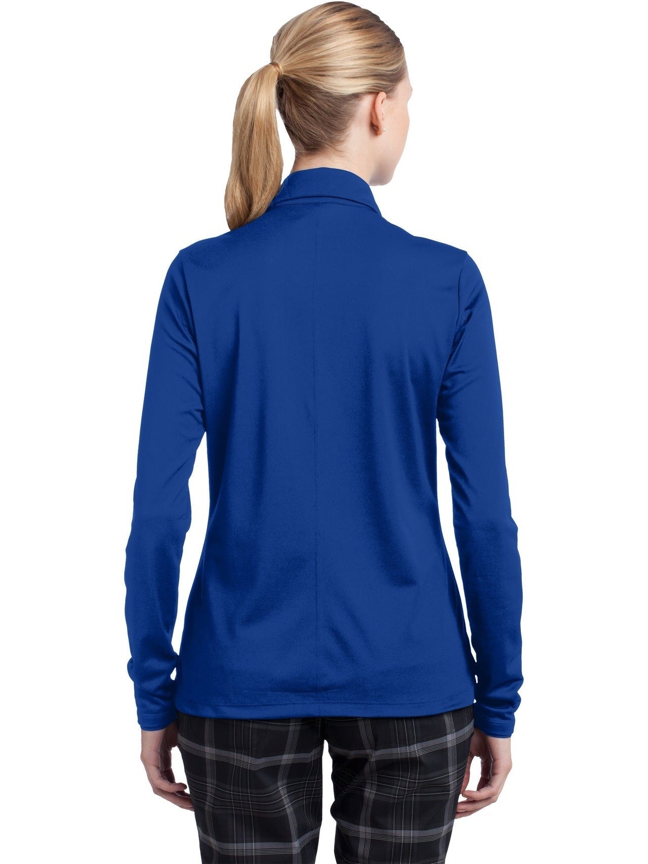 no-logo NIKE Ladies Long Sleeve Dri-FIT Stretch Tech Polo-Regular-NIKE-Thread Logic