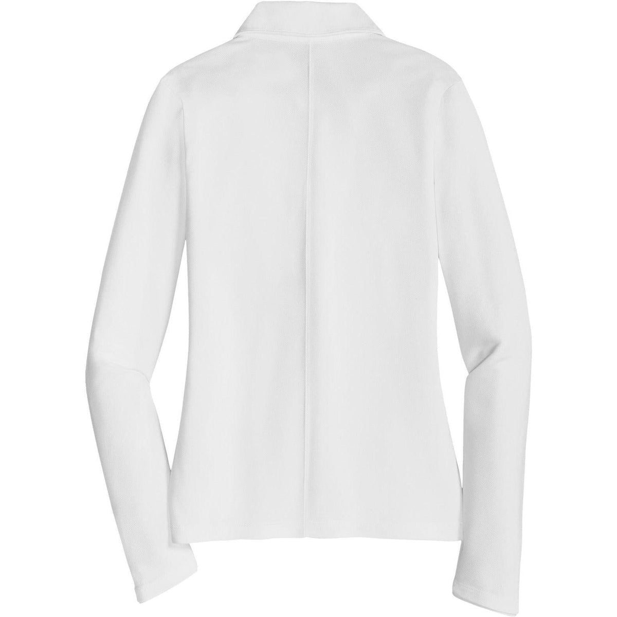 no-logo NIKE Women's Long Sleeve Dri-FIT Stretch Tech Polo-Polos-Nike-Thread Logic