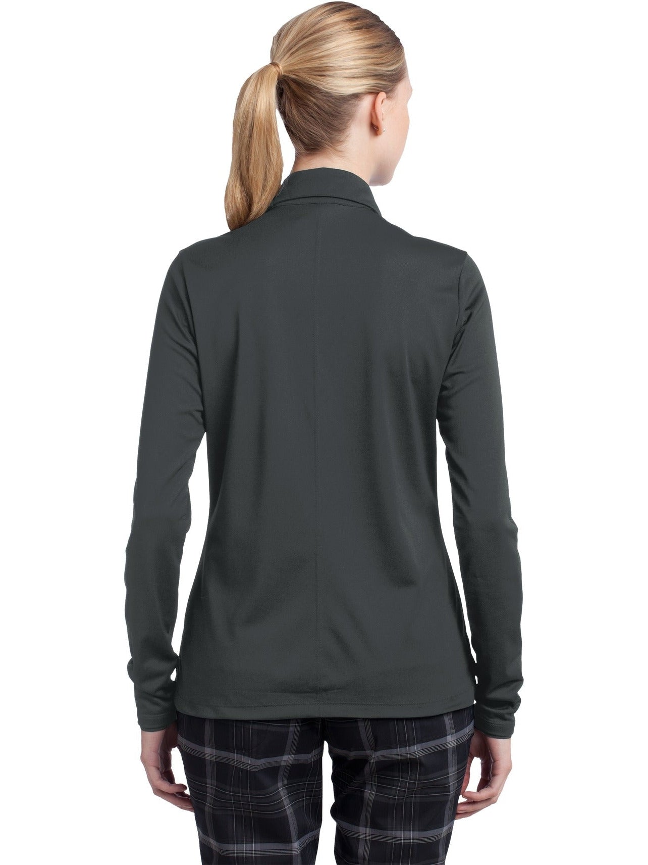 no-logo NIKE Ladies Long Sleeve Dri-FIT Stretch Tech Polo-Regular-NIKE-Thread Logic