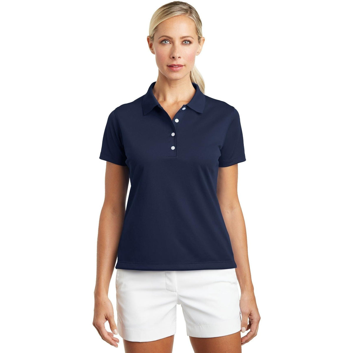 no-logo NIKE Women's Tech Basic Dri-FIT Polo-Regular-Nike-Thread Logic