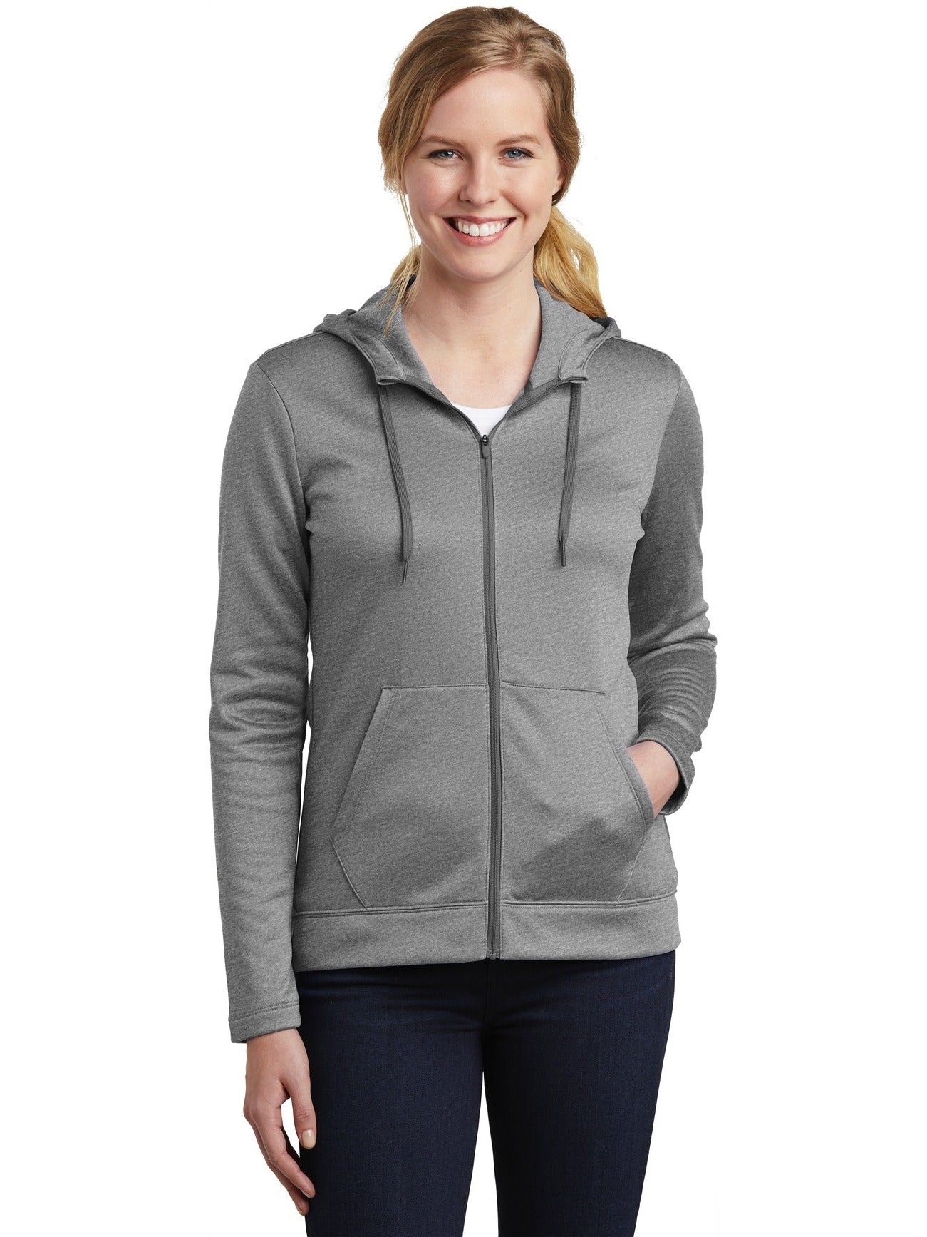 no-logo NIKE Ladies Therma-FIT Full-Zip Fleece Hoodie-Regular-NIKE-Thread Logic