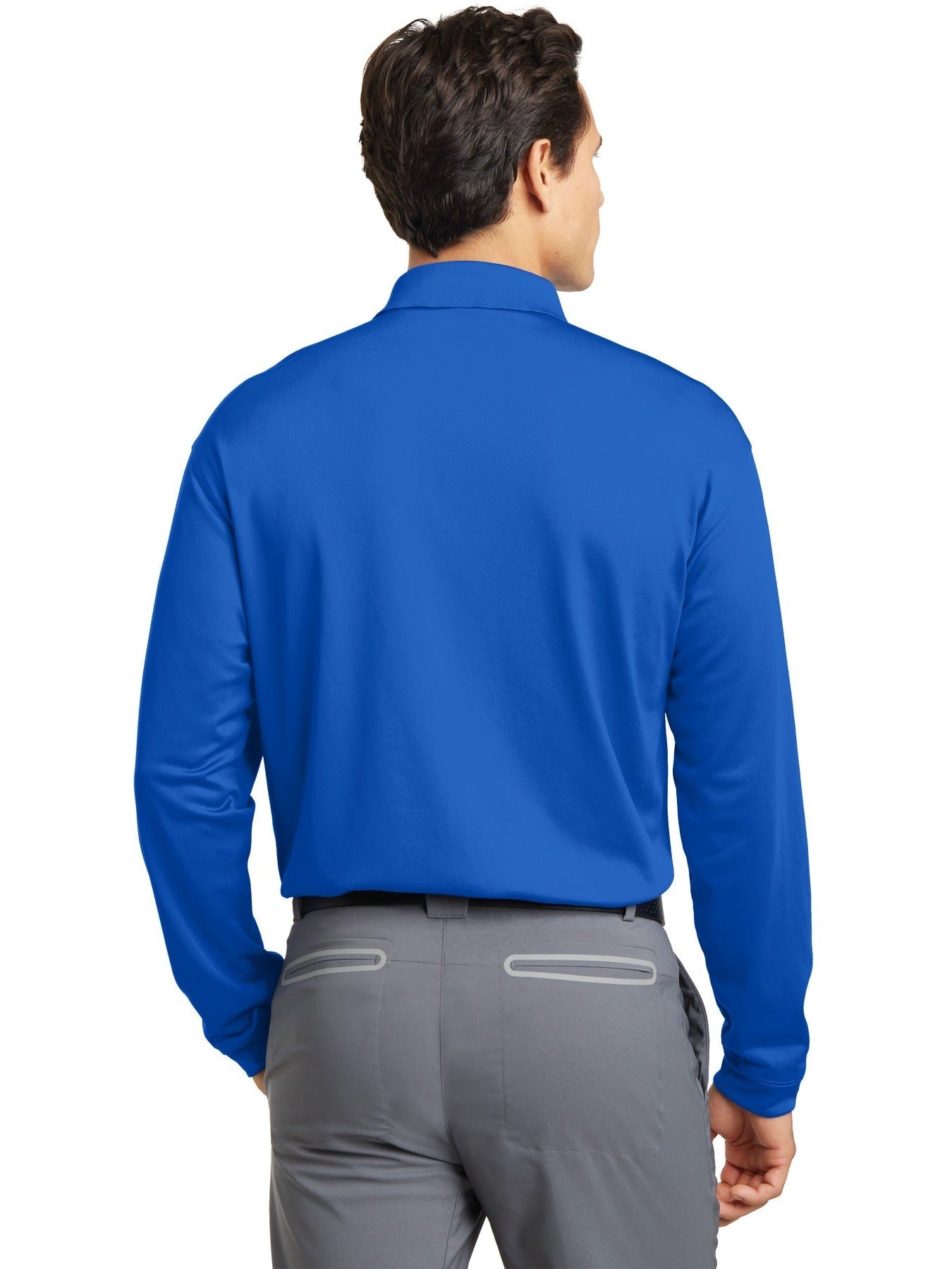 no-logo NIKE Long Sleeve Dri-FIT Stretch Tech Polo-Regular-NIKE-Thread Logic