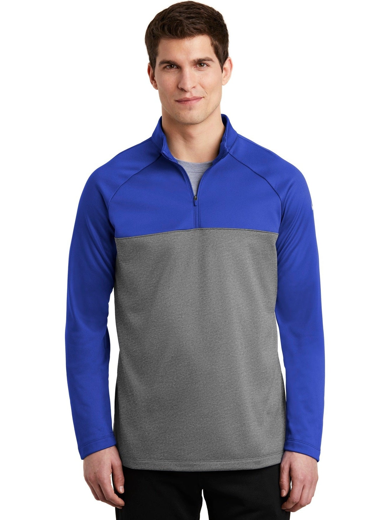 no-logo NIKE Therma-FIT 1/2-Zip Fleece-Regular-NIKE-Thread Logic