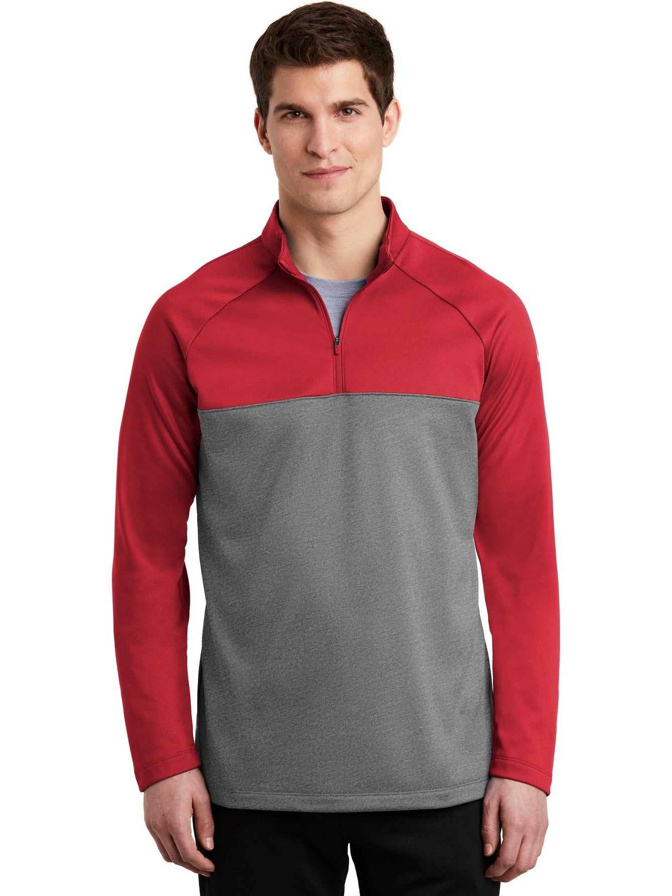 no-logo NIKE Therma-FIT 1/2-Zip Fleece-Regular-NIKE-Thread Logic